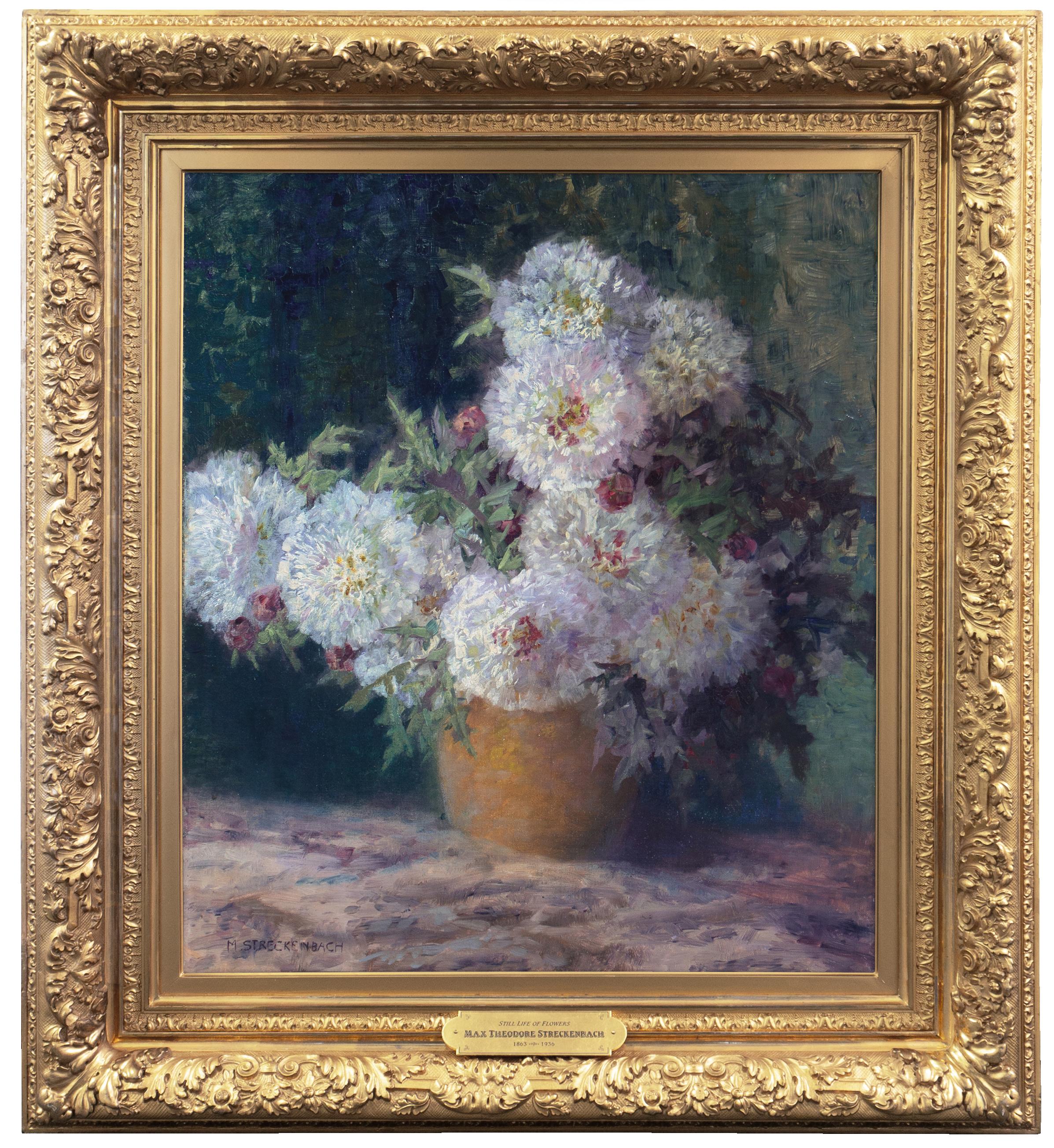 Nature morte aux dahlias", Nature morte florale allemande