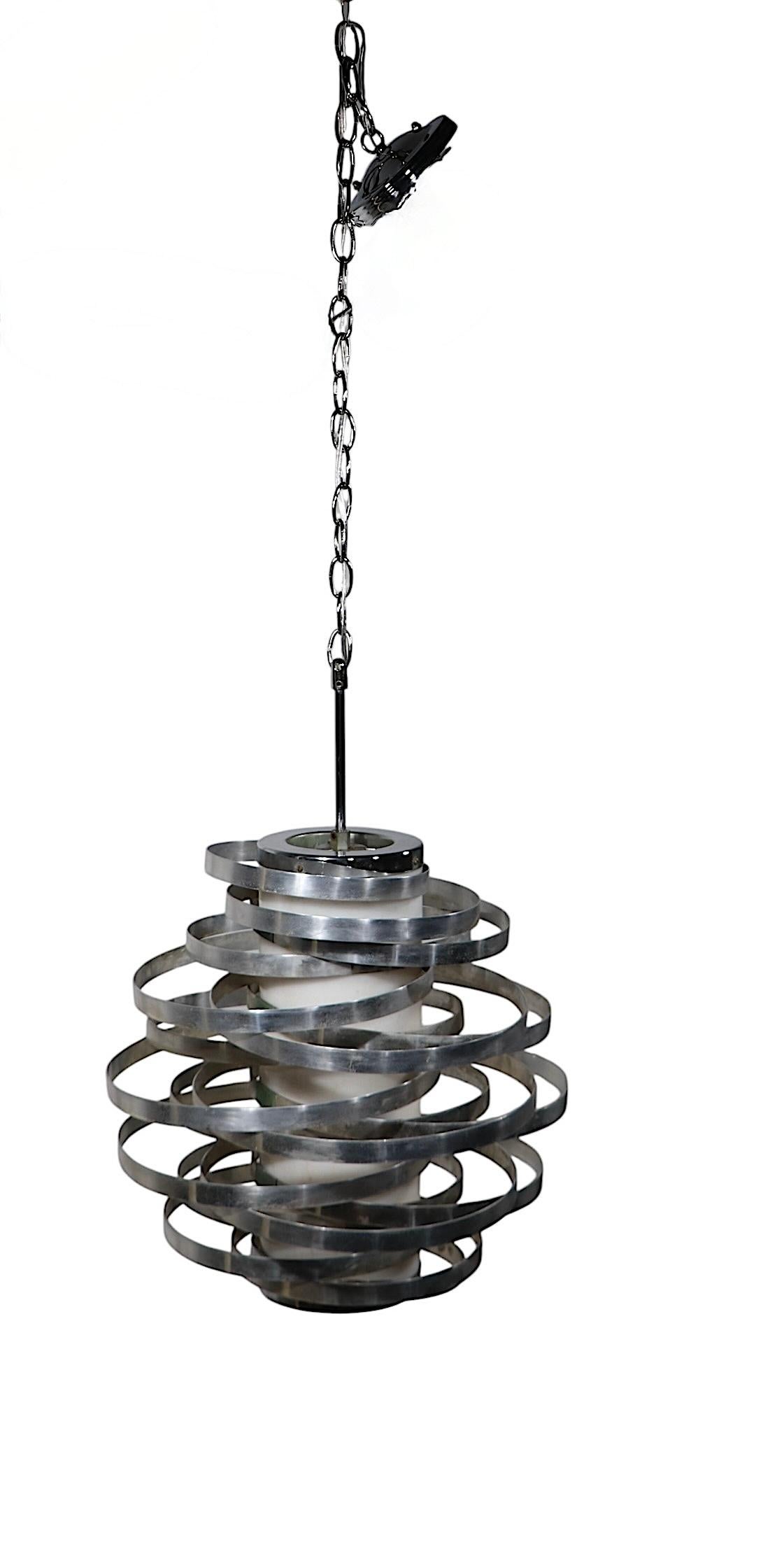 Lámpara Cyclone de Max Suaze por Sciolari c. 1970's en venta 5