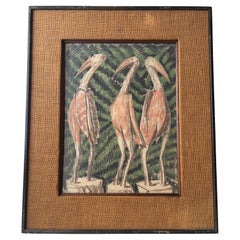 Max Thalmann  Pastello . pittura / disegno . Incorniciato e firmato LL .