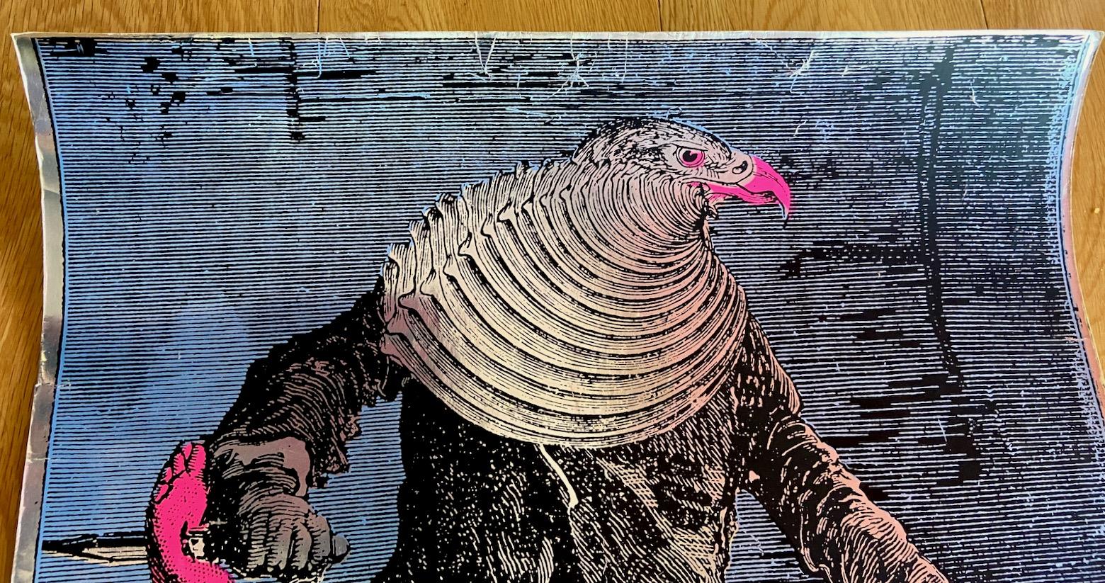 Max „The Birdman“ Ernst, psychedelisches Plakat, Martin Sharp, Big O-Plakate, 1967 im Zustand „Gut“ im Angebot in London, Fitzrovia