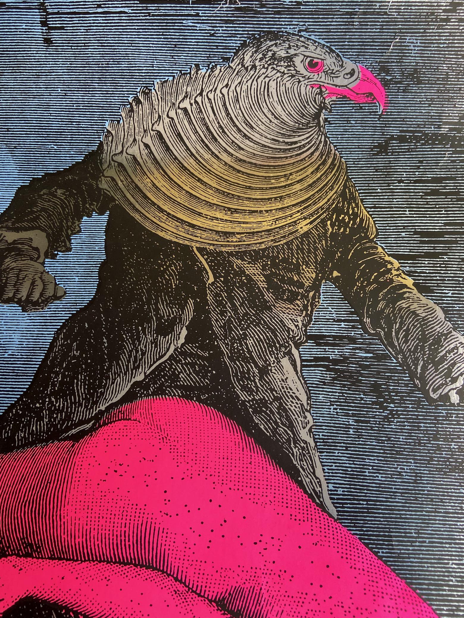 Max „The Birdman“ Ernst, psychedelisches Plakat, Martin Sharp, Big O-Plakate, 1967 (Papier) im Angebot