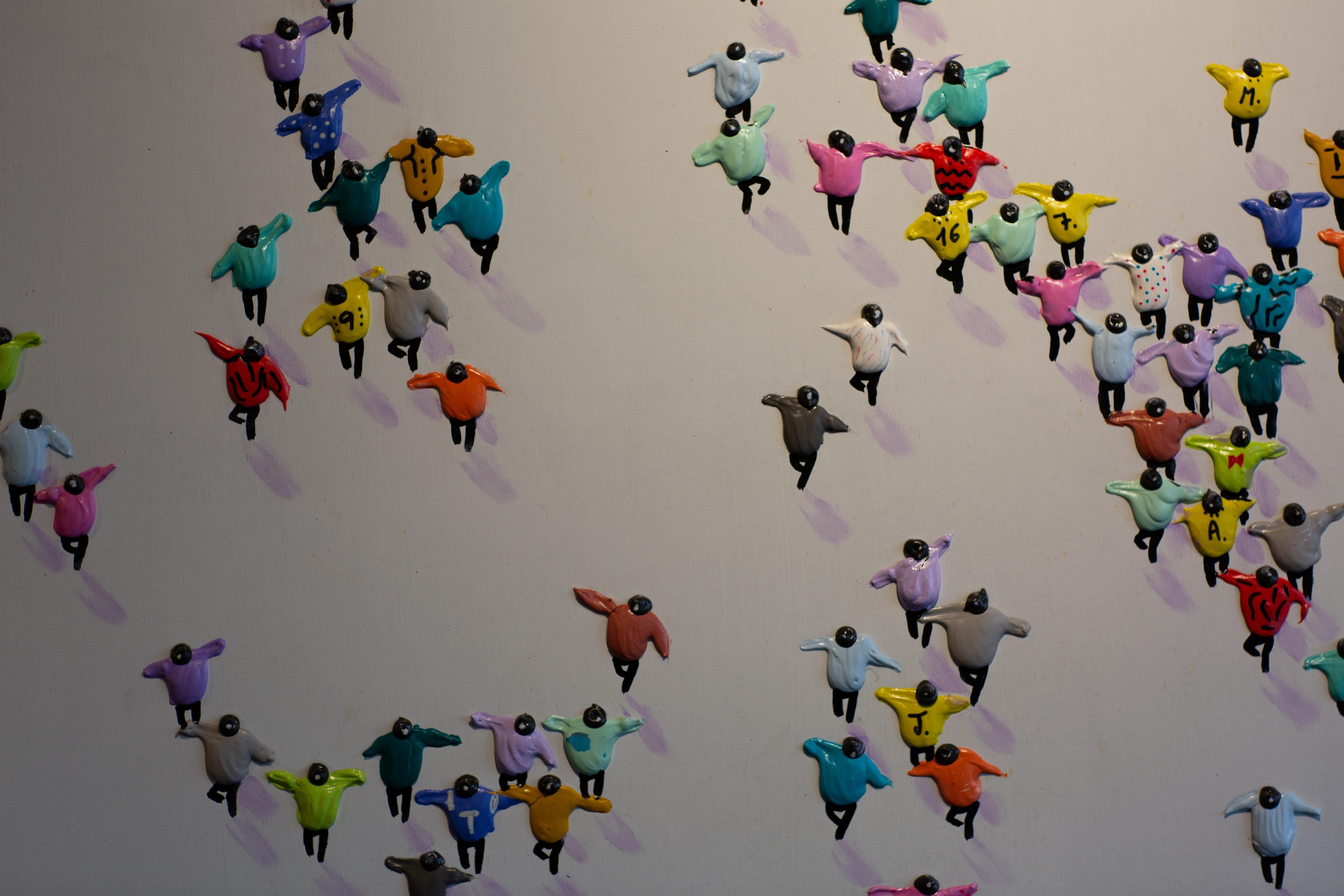 'Lets get it Together' Contemporary Colourful Figurative painting, dance, colour 1