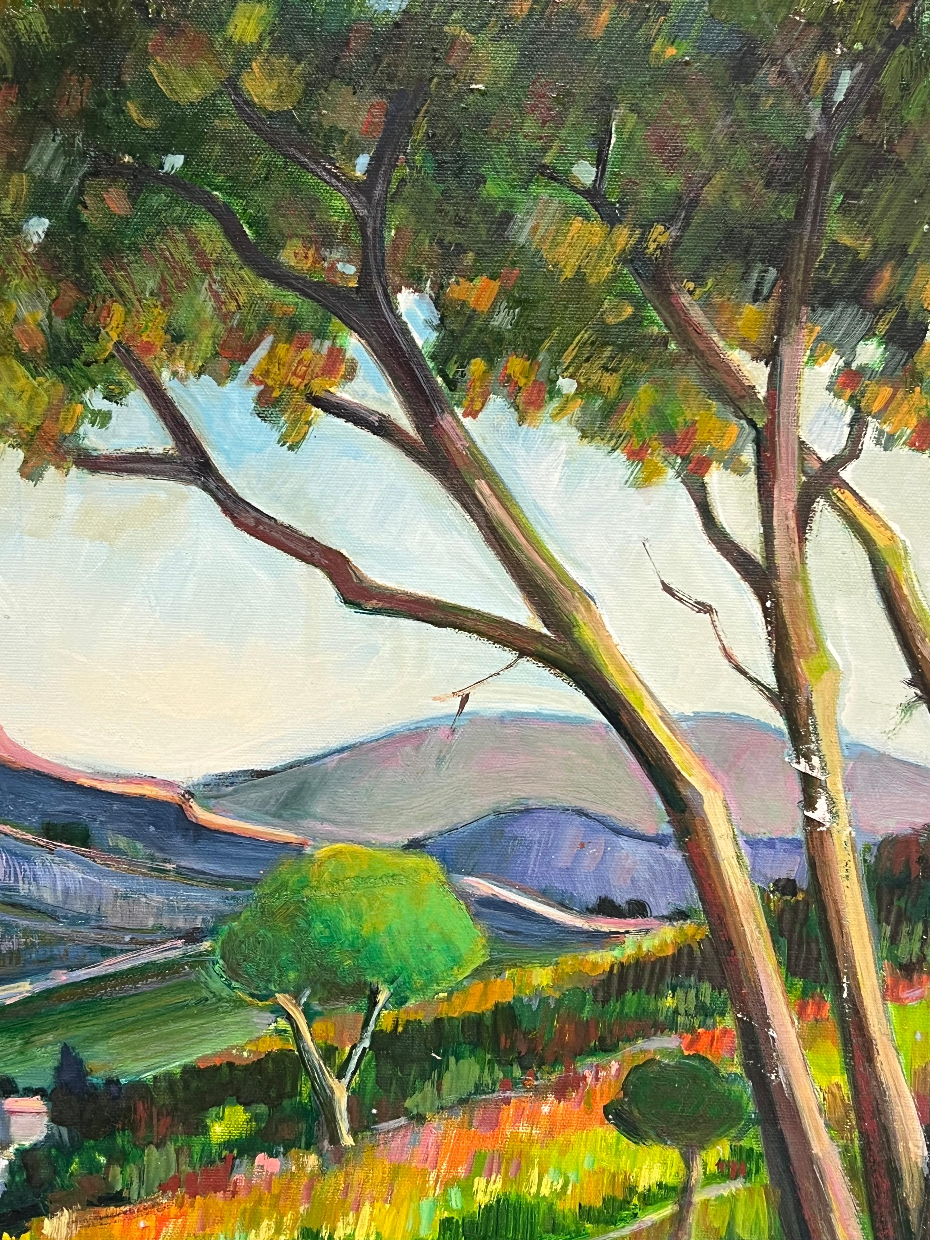 Burg auf dem Hügel 
von Max Toutain (1935-2006)
Ölgemälde auf Leinwand, ungerahmt
Leinwand : 21 x 26 Zoll
Provenienz: Alle Gemälde, die wir von diesem Künstler besitzen, stammen aus dem Nachlass des Künstlers in Südfrankreich. 
Condit: sehr guter