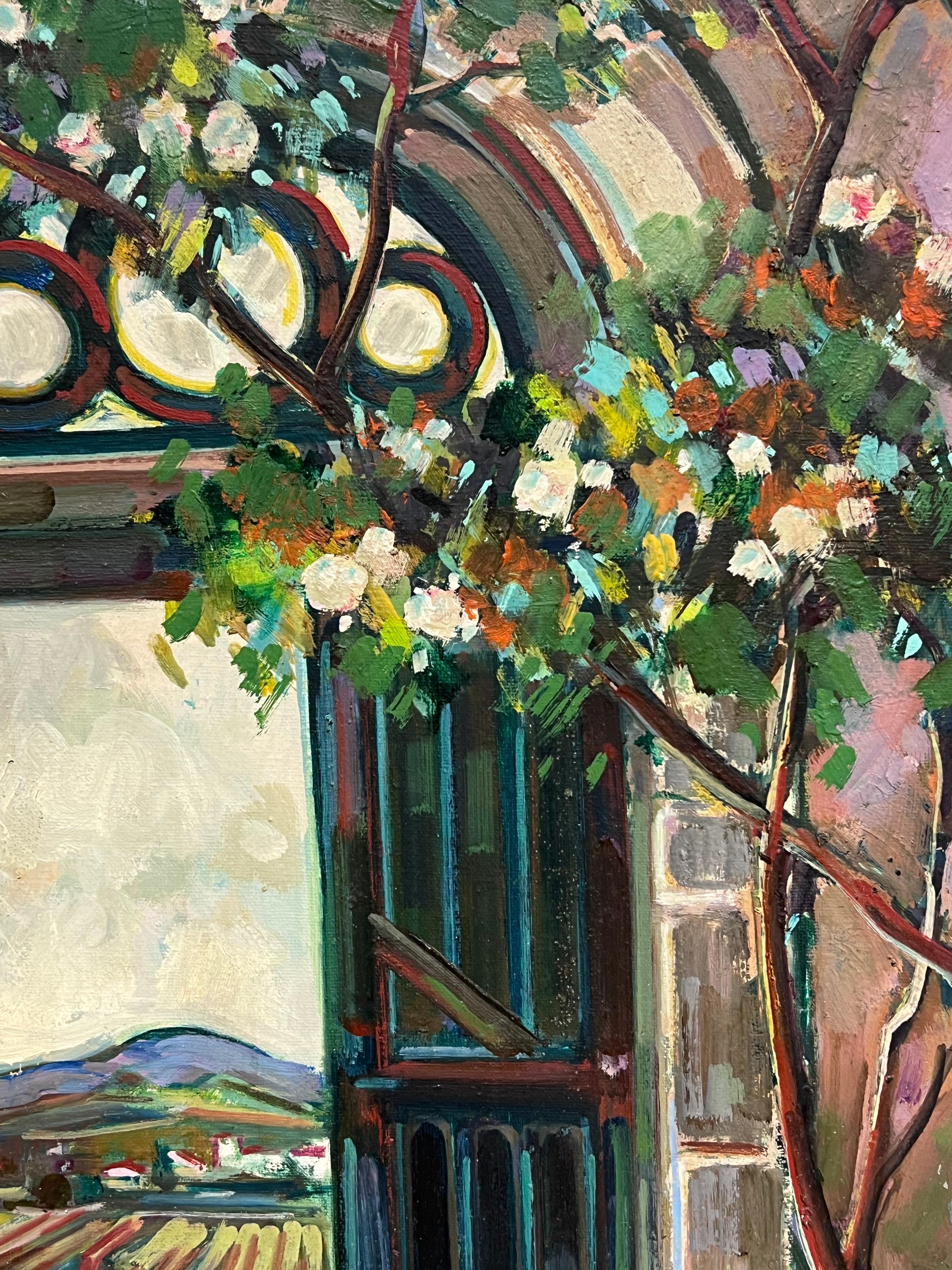 Grünes Gartentor
unterzeichnet von Max Toutain (1935-2006)
Ölgemälde auf Leinwand, ungerahmt
Leinwand : 26 x 21 Zoll
Provenienz: Alle Gemälde, die wir von diesem Künstler besitzen, stammen aus dem Nachlass des Künstlers in Südfrankreich. 
Condit: