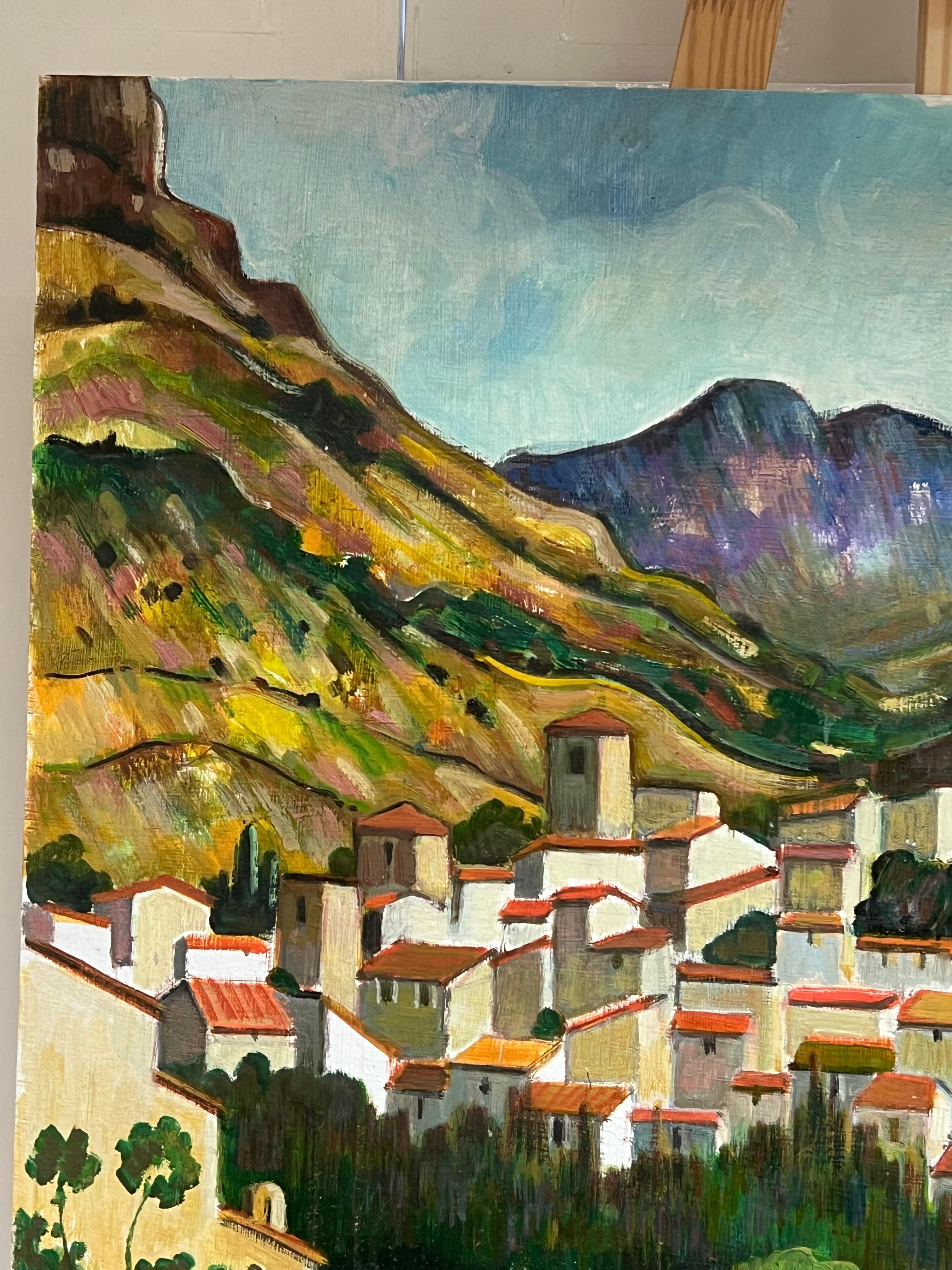 Provence
von Max Toutain (1935-2006)
Ölgemälde auf Karton, ungerahmt
Tafel: 26 x 32 Zoll
Provenienz: Alle Gemälde, die wir von diesem Künstler besitzen, stammen aus dem Nachlass des Künstlers in Südfrankreich. 
Condit: sehr guter Zustand

Max