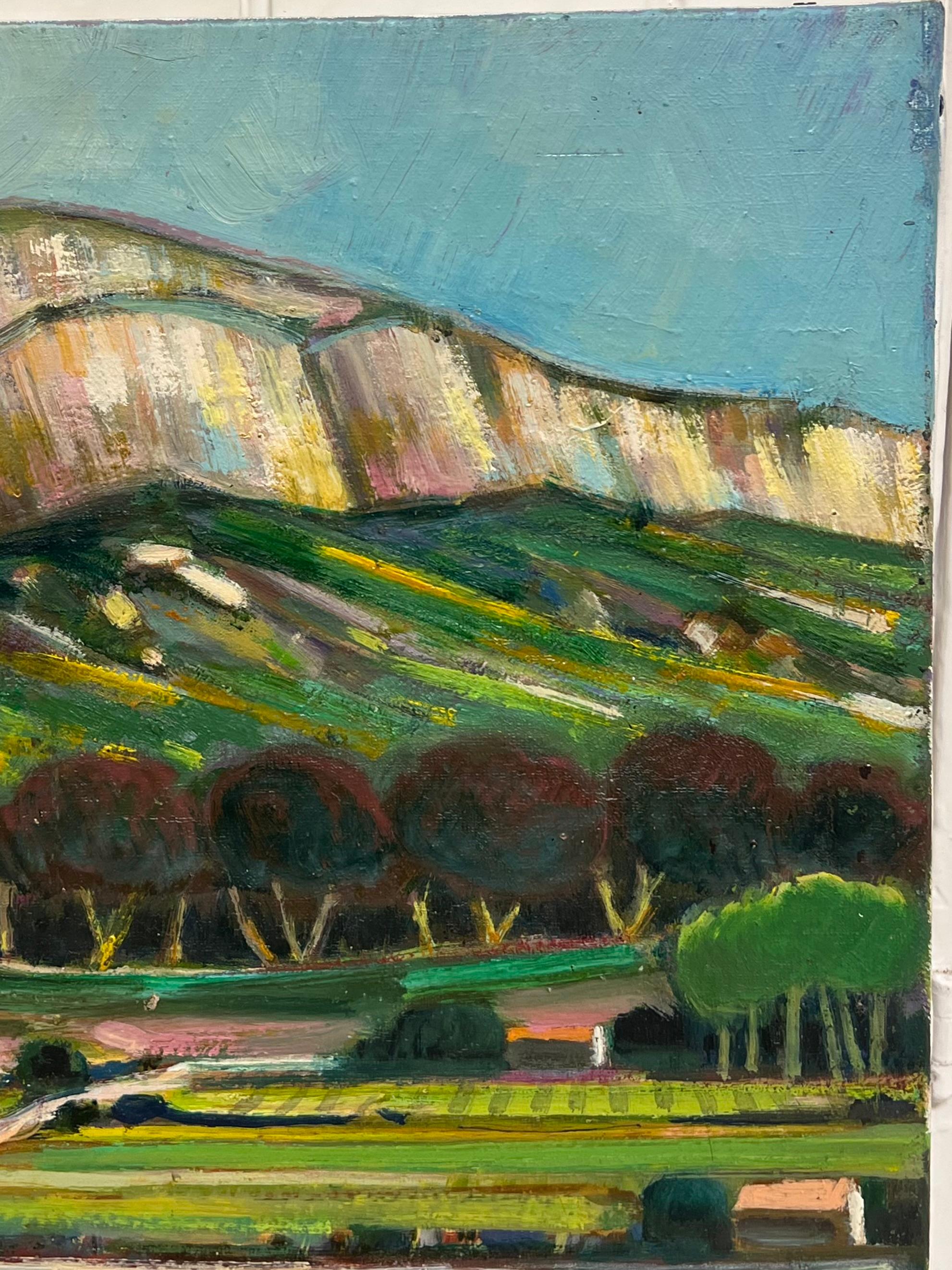 Lavendelfelder
von Max Toutain (1935-2006)
Ölgemälde auf Leinwand, ungerahmt
Leinwand : 18 x 22 Zoll
Provenienz: Alle Gemälde, die wir von diesem Künstler besitzen, stammen aus dem Nachlass des Künstlers in Südfrankreich. 
Condit: sehr guter
