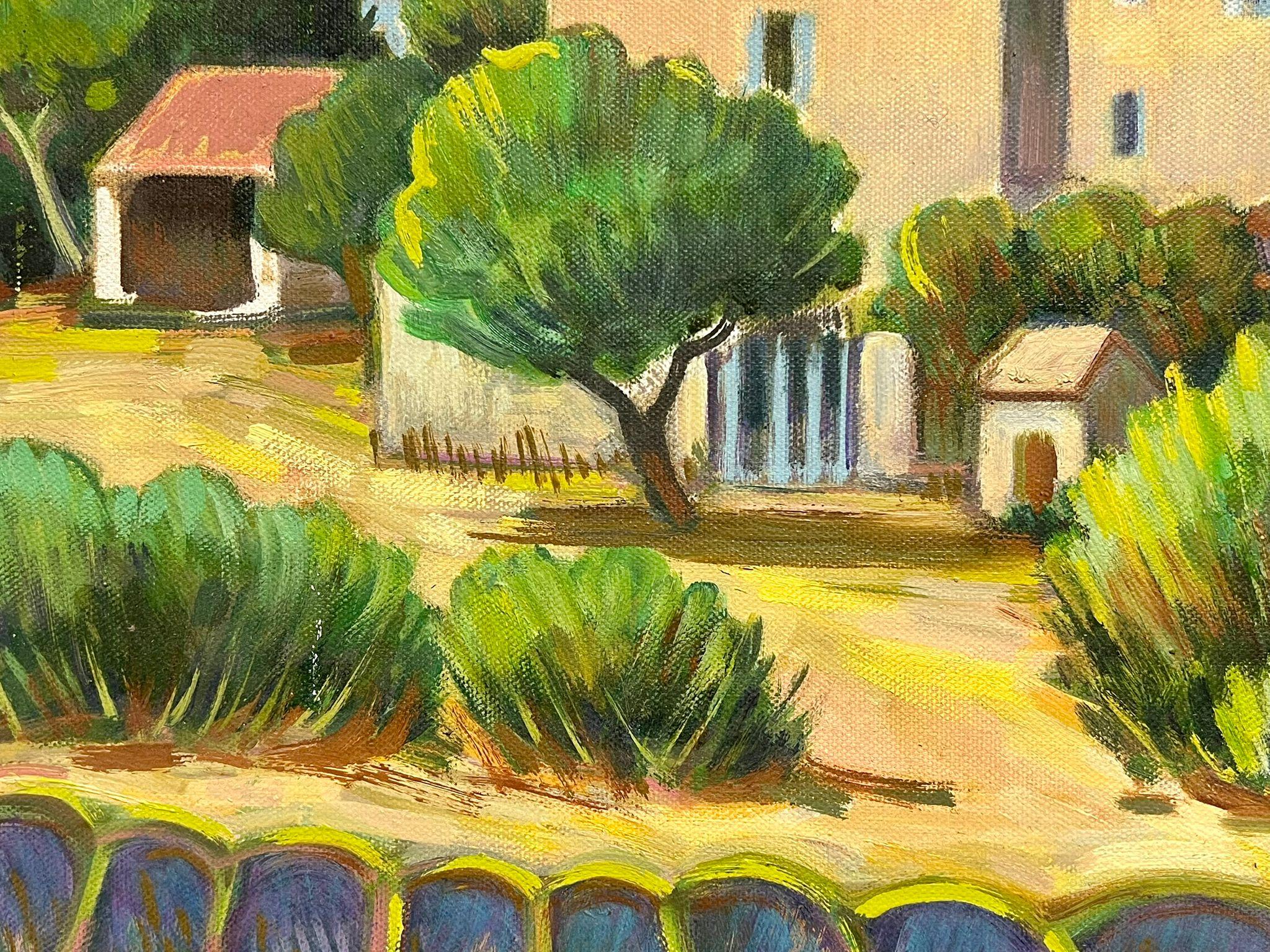 Campi di lavanda, Provenza
di Max Toutain (1935-2006)
dipinto a olio su tela, senza cornice
tela: 18 x 22 pollici
Provenienza: tutti i quadri che abbiamo di questo artista provengono dalla tenuta dell'artista nel sud della Francia. 
Condizioni: