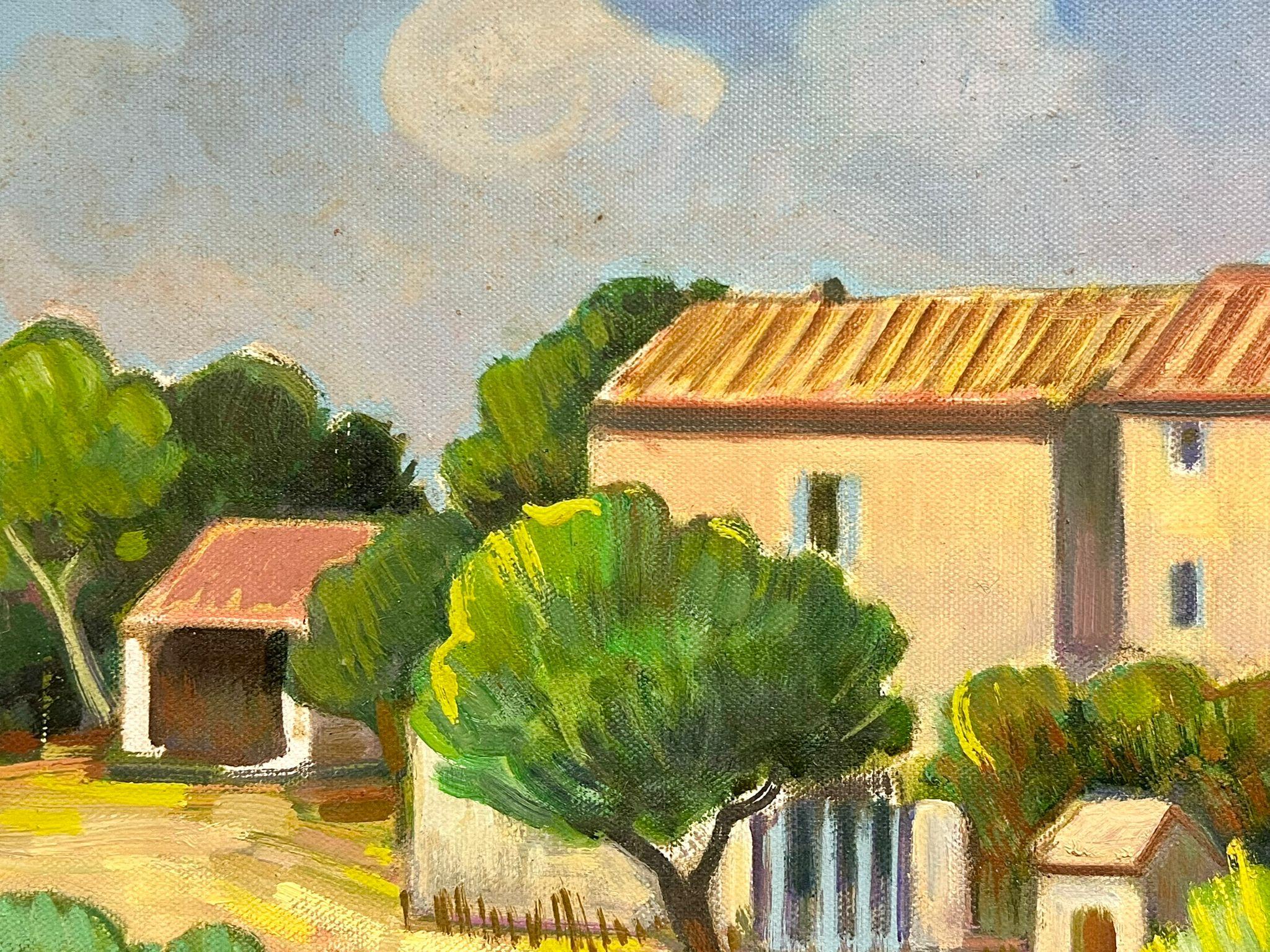 Campi di lavanda Provenza Pittura ad olio modernista francese del XX secolo in vendita 1