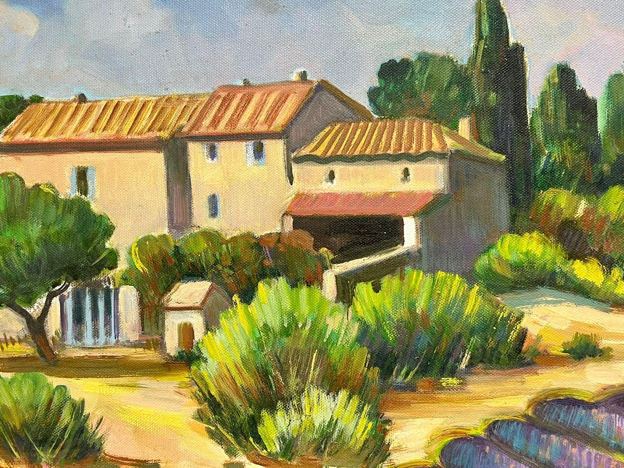 Campi di lavanda Provenza Pittura ad olio modernista francese del XX secolo in vendita 2