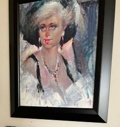 BLONDE WITH ART DECO NECKLACE