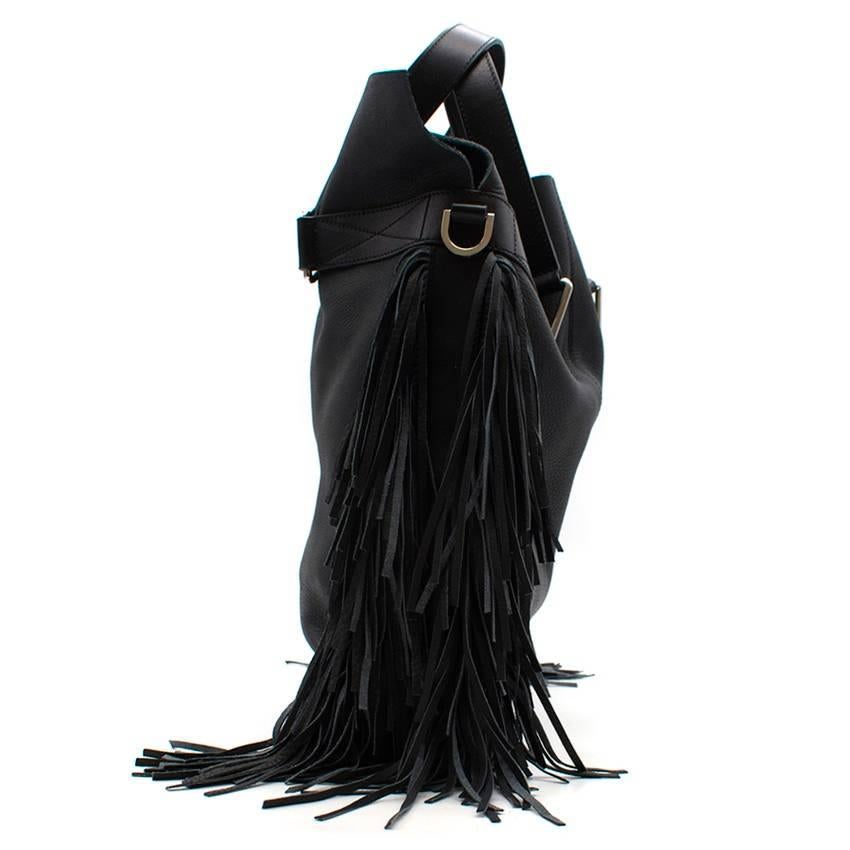 Black Max V. Koenig Aquila black leather tote bag For Sale
