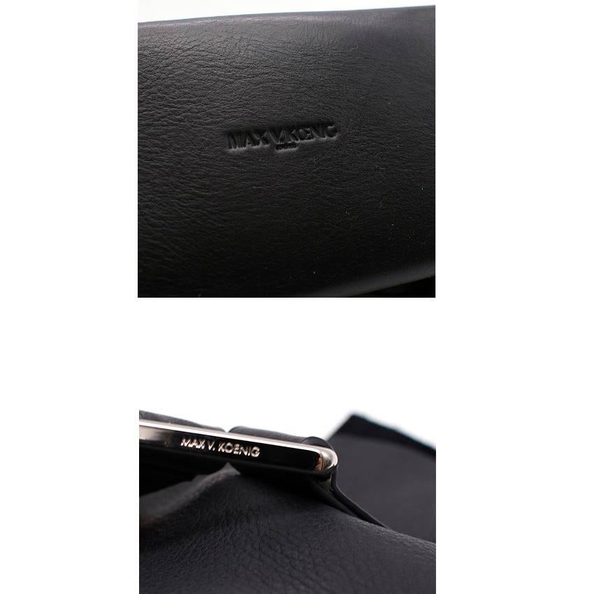 Women's Max V. Koenig Aquila black leather tote bag For Sale