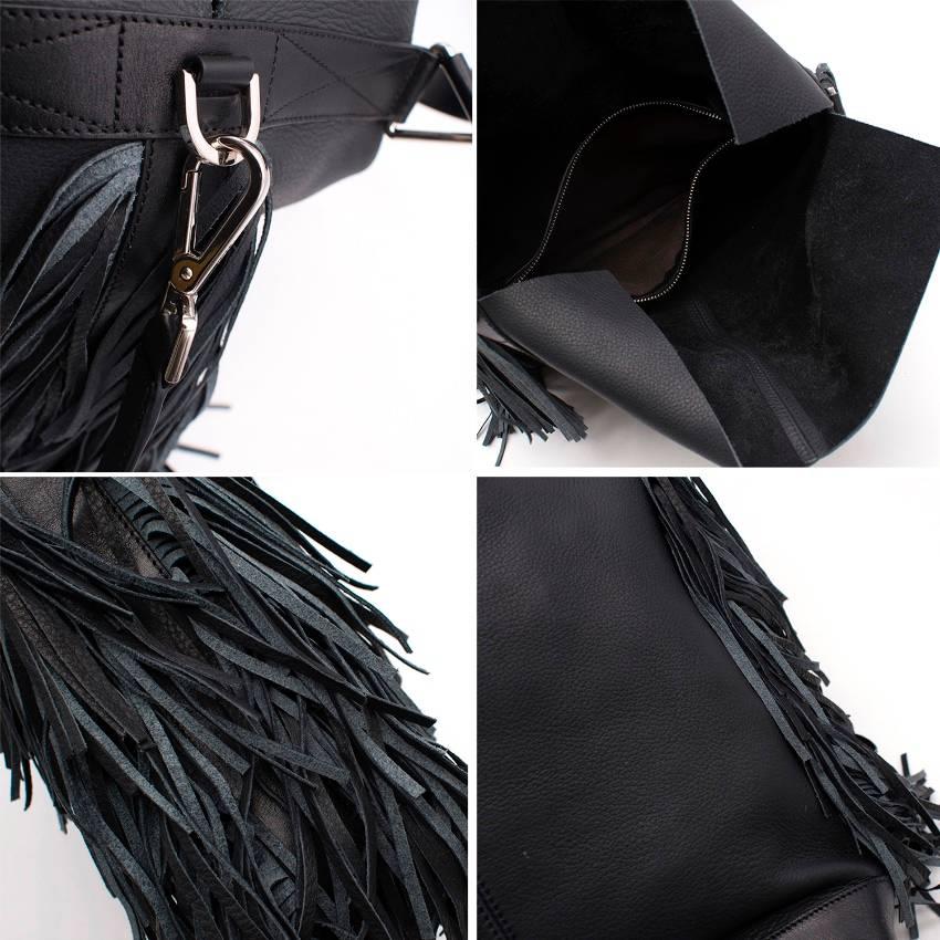 Max V. Koenig Aquila black leather tote bag For Sale 2