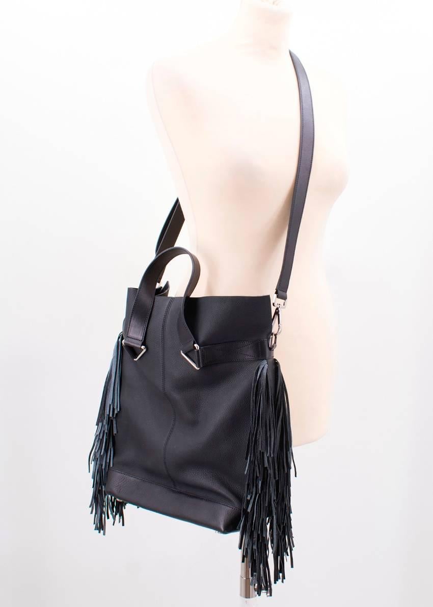 Max V. Koenig Aquila black leather tote bag For Sale 3