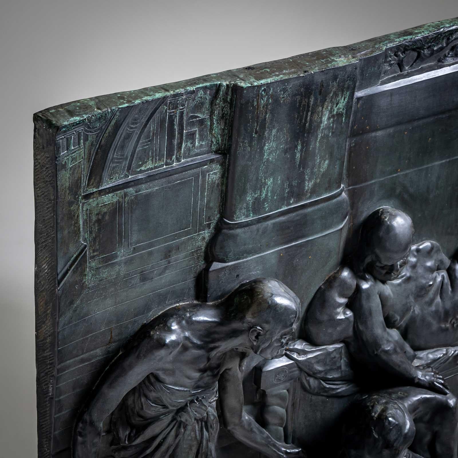 Bronze Relief by Max Wach-Wacheneck (*1871 Berlin), cast by Noack Berlin, 1909 For Sale 9