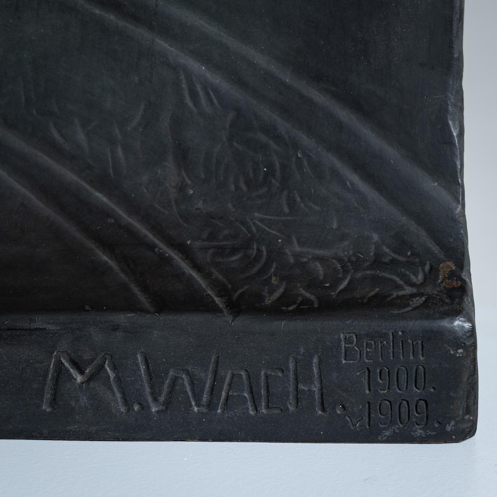 Bronze Relief by Max Wach-Wacheneck (*1871 Berlin), cast by Noack Berlin, 1909 For Sale 11