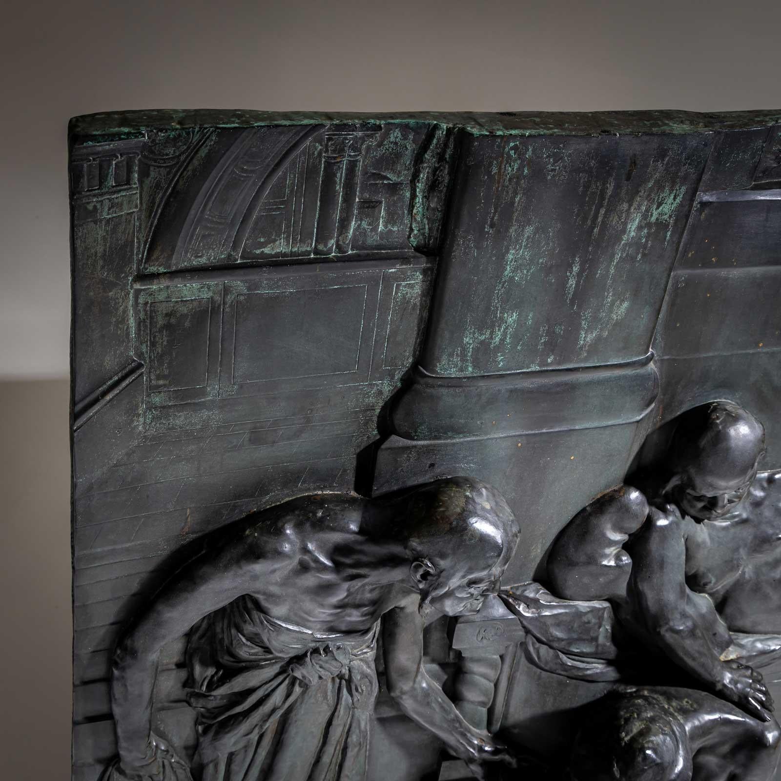 Bronze Relief by Max Wach-Wacheneck (*1871 Berlin), cast by Noack Berlin, 1909 For Sale 8