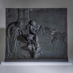 Bronze Relief by Max Wach-Wacheneck (*1871 Berlin), cast by Noack Berlin, 1909