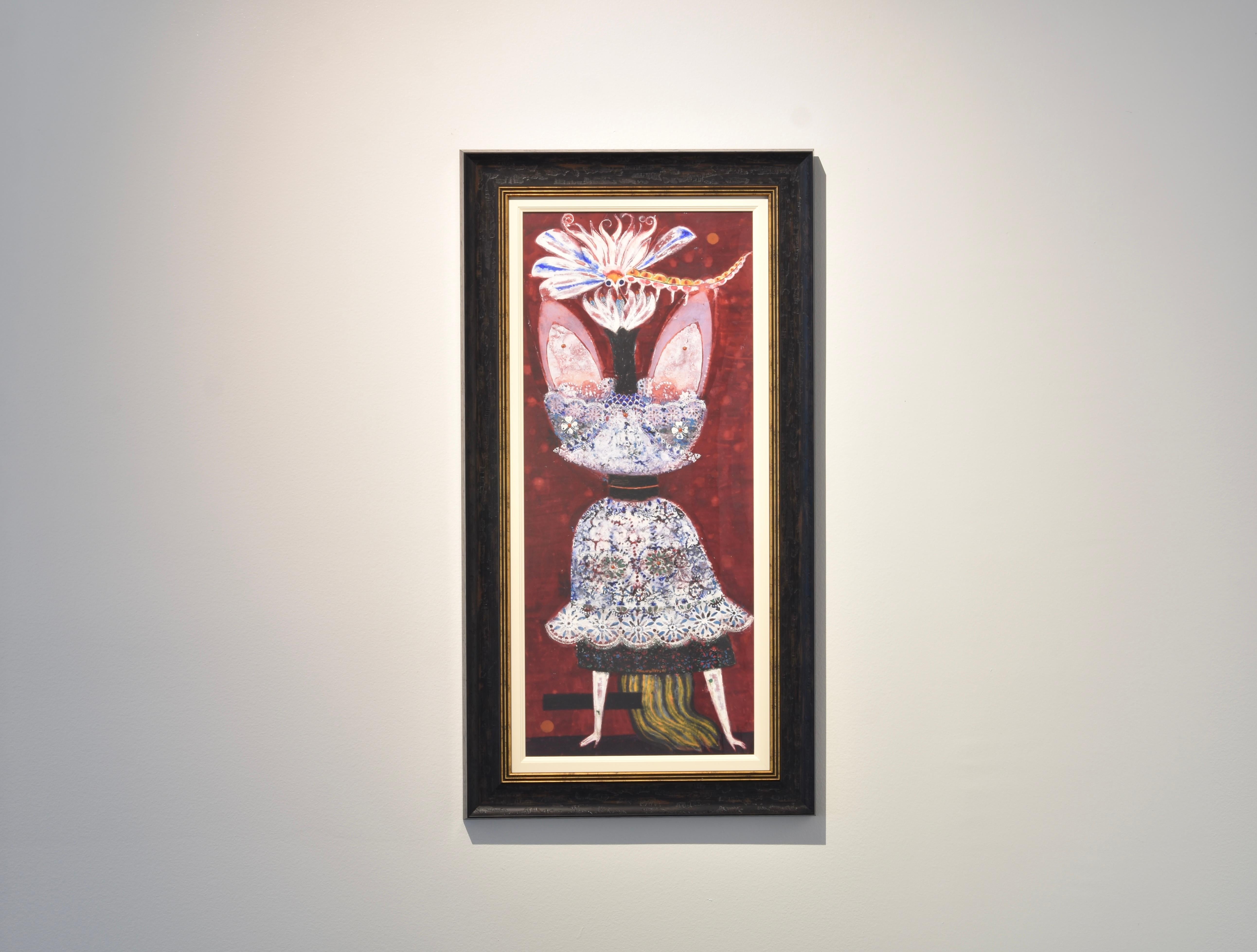 Surrealist Composition, Max Walter Svanberg, Gouache on Cardboard paper, 1961 For Sale 1