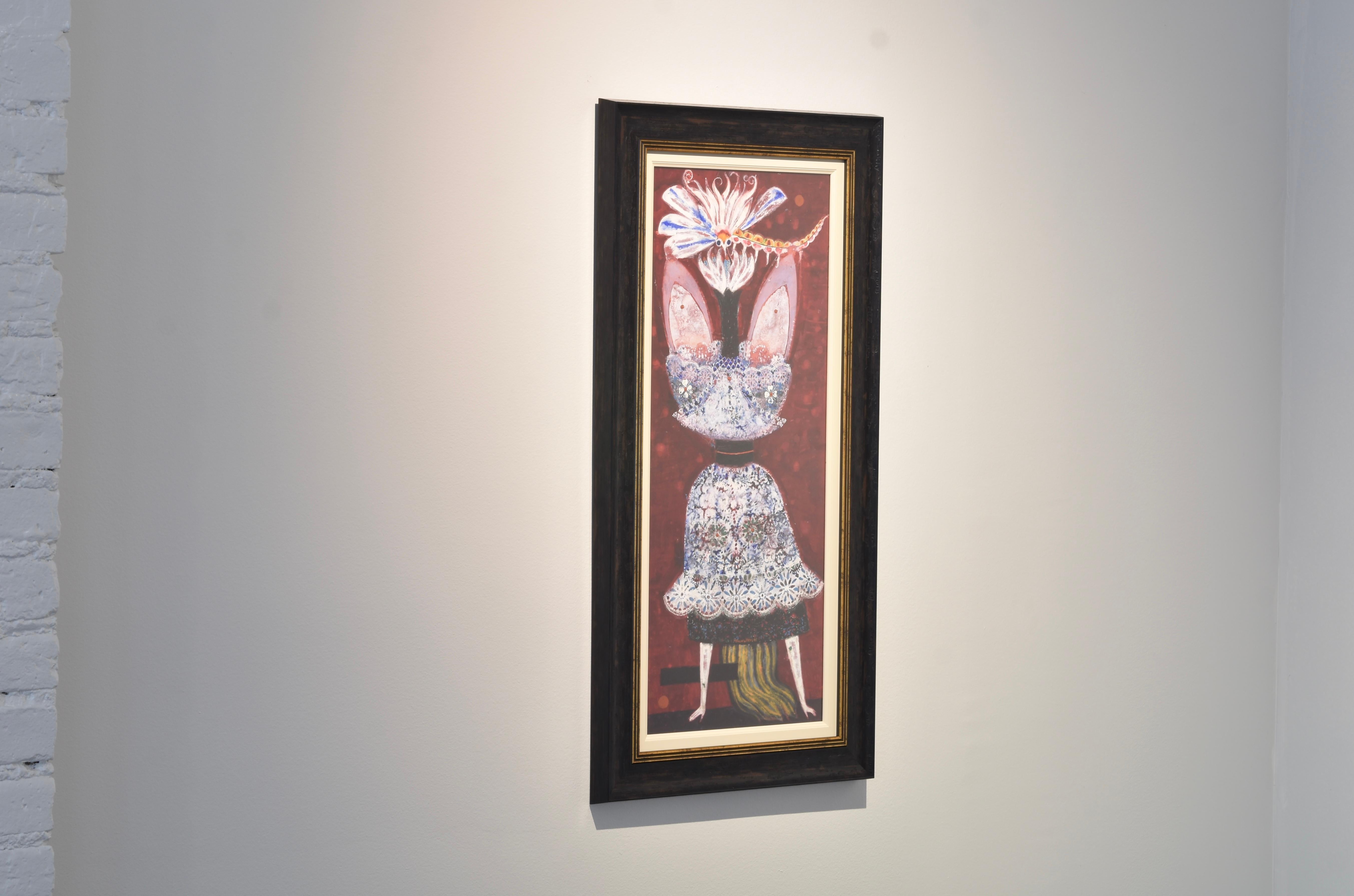 Surrealist Composition, Max Walter Svanberg, Gouache on Cardboard paper, 1961 For Sale 2