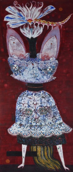 Surrealist Composition, Max Walter Svanberg, Gouache on Cardboard paper, 1961