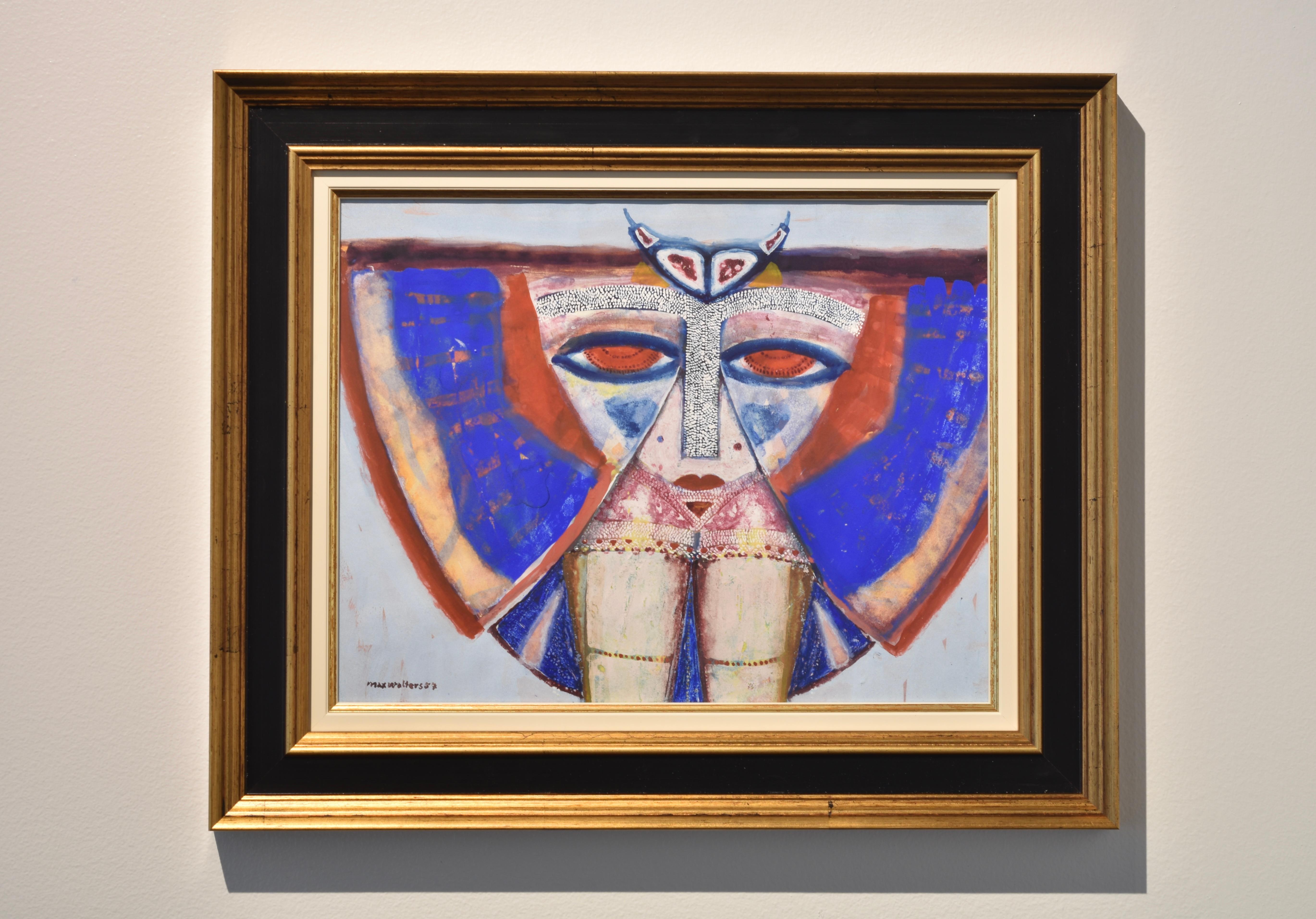 Untitled - Surrealist Unique painting on paper/board - Max Walter Svanberg, 1957 For Sale 1