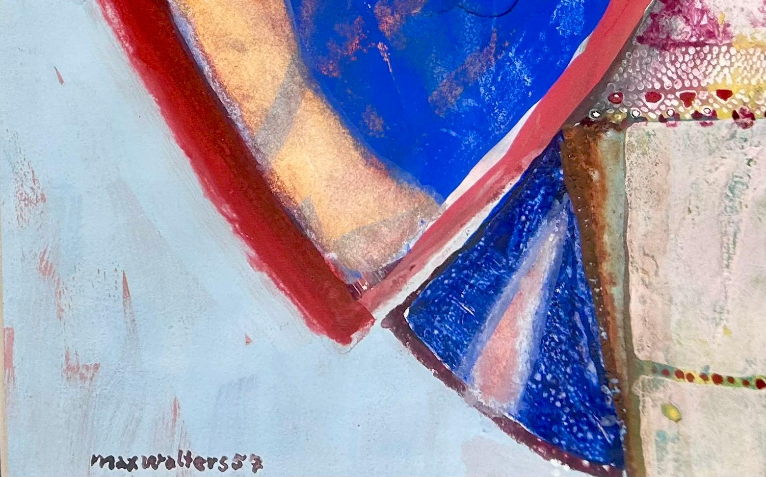 Senza titolo - Pittura surrealista unica su carta/cartone - Max Walter Svanberg, 1957 in vendita 4
