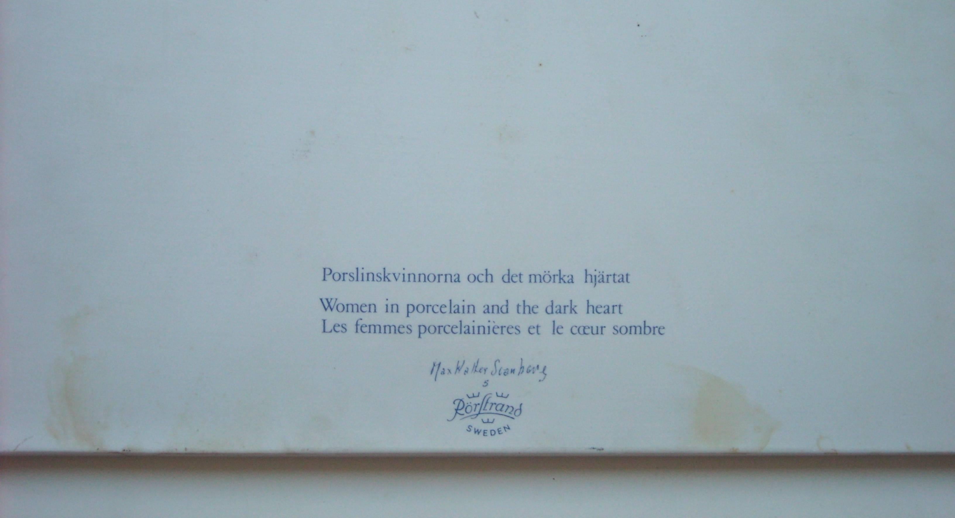 Quadro di piastrelle molto bello, opera del noto artista Max Walter Svanberg, firmato con titolo sul retro come mostrato nell'immagine, anche il pennarello R R R sul davanti.