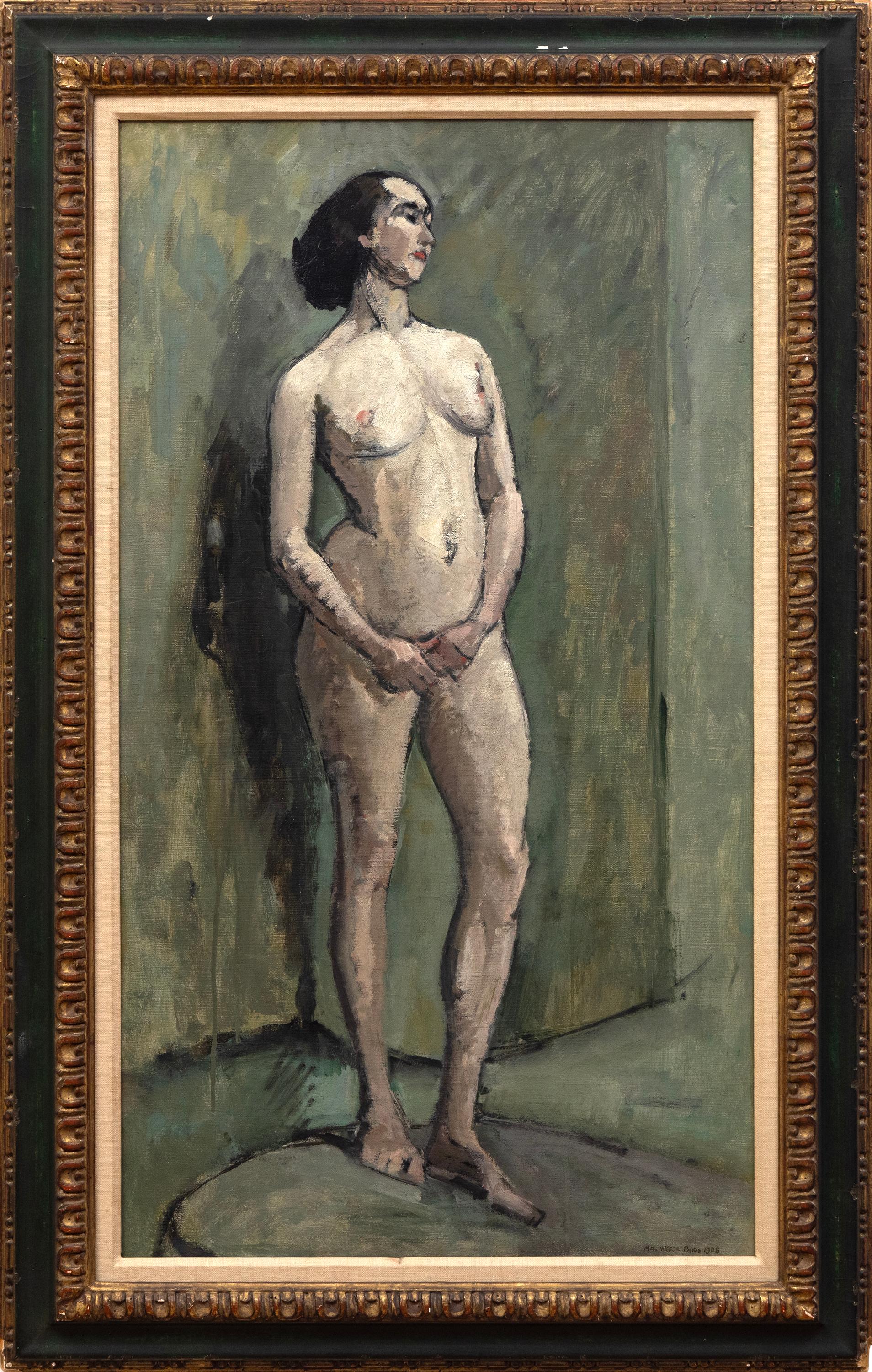 Parisian Model - Painting by Max Weber