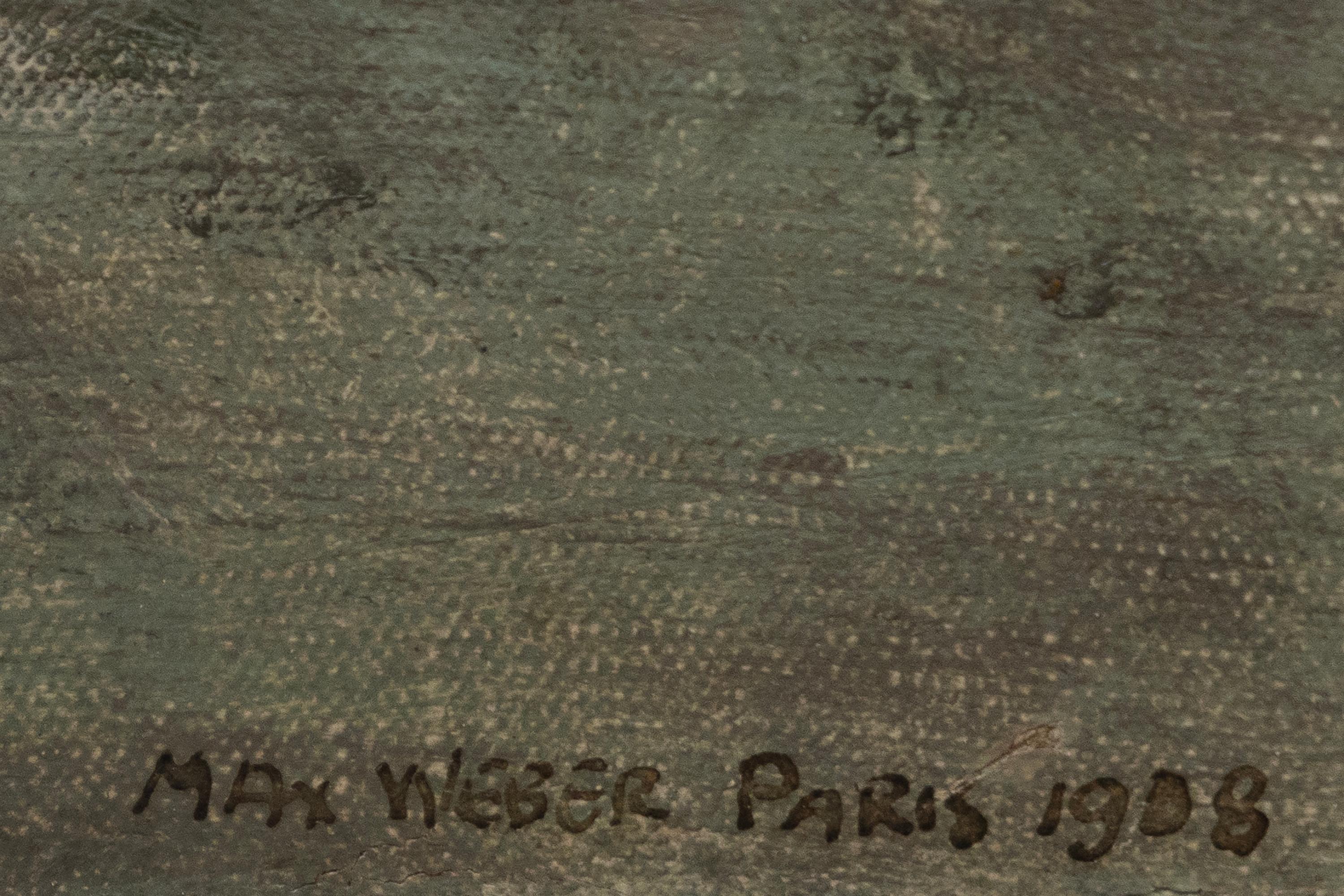 Modèle parisien - Modernisme américain Painting par Max Weber