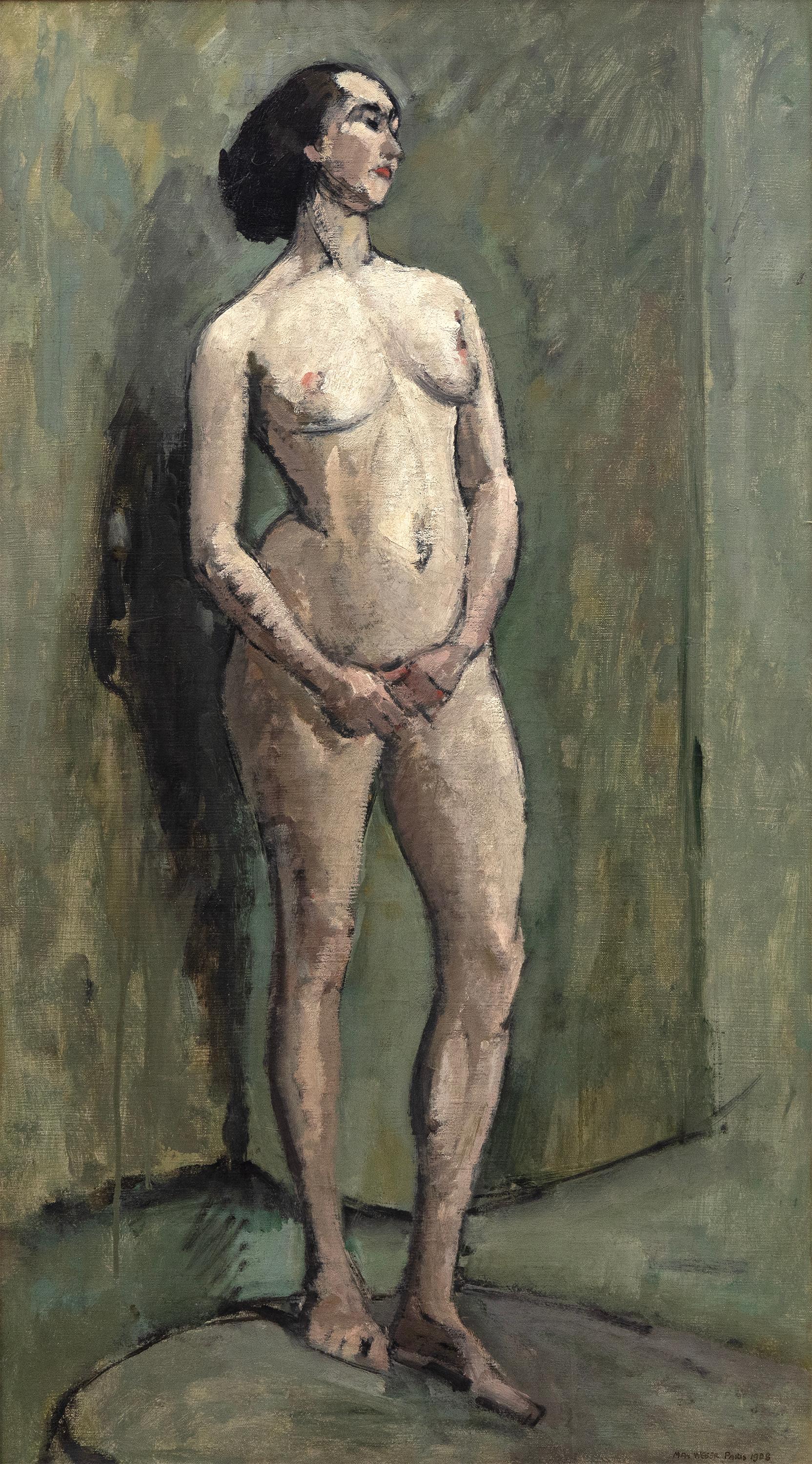 Max Weber Nude Painting – Pariser Modell