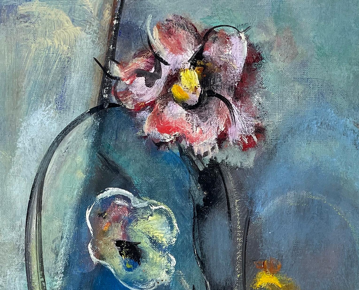 The Bouquet - Gray Still-Life Painting by Max Weber