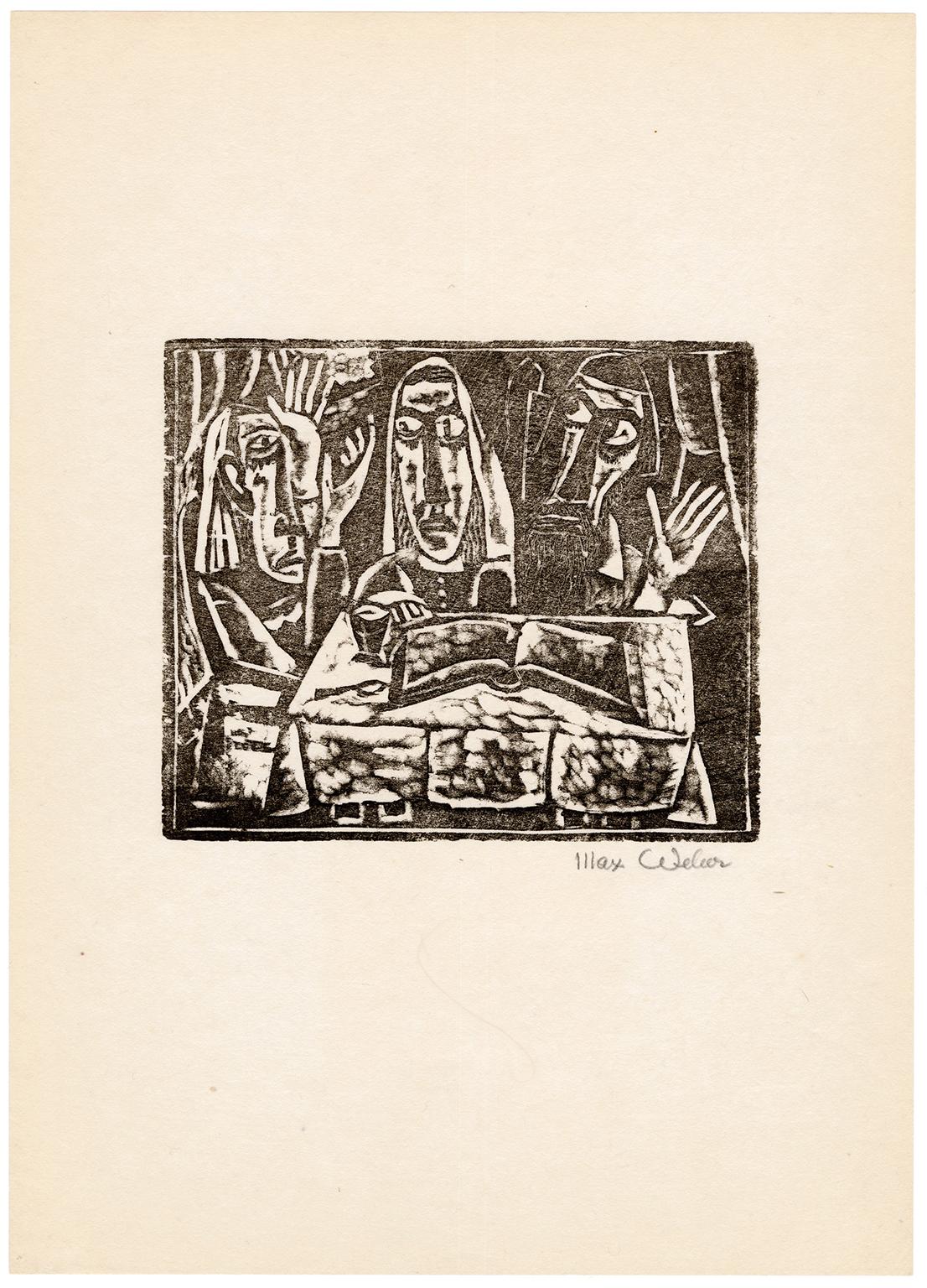 'Feast of Passover' — American Expressionism - Print by Max Weber