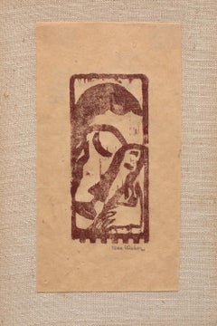 Stampa xilografica di Max Weber da "Primitives", libro di poesie firmato