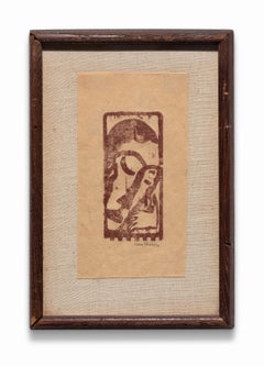 Stampa xilografica di Max Weber da "Primitives", libro di poesie firmato