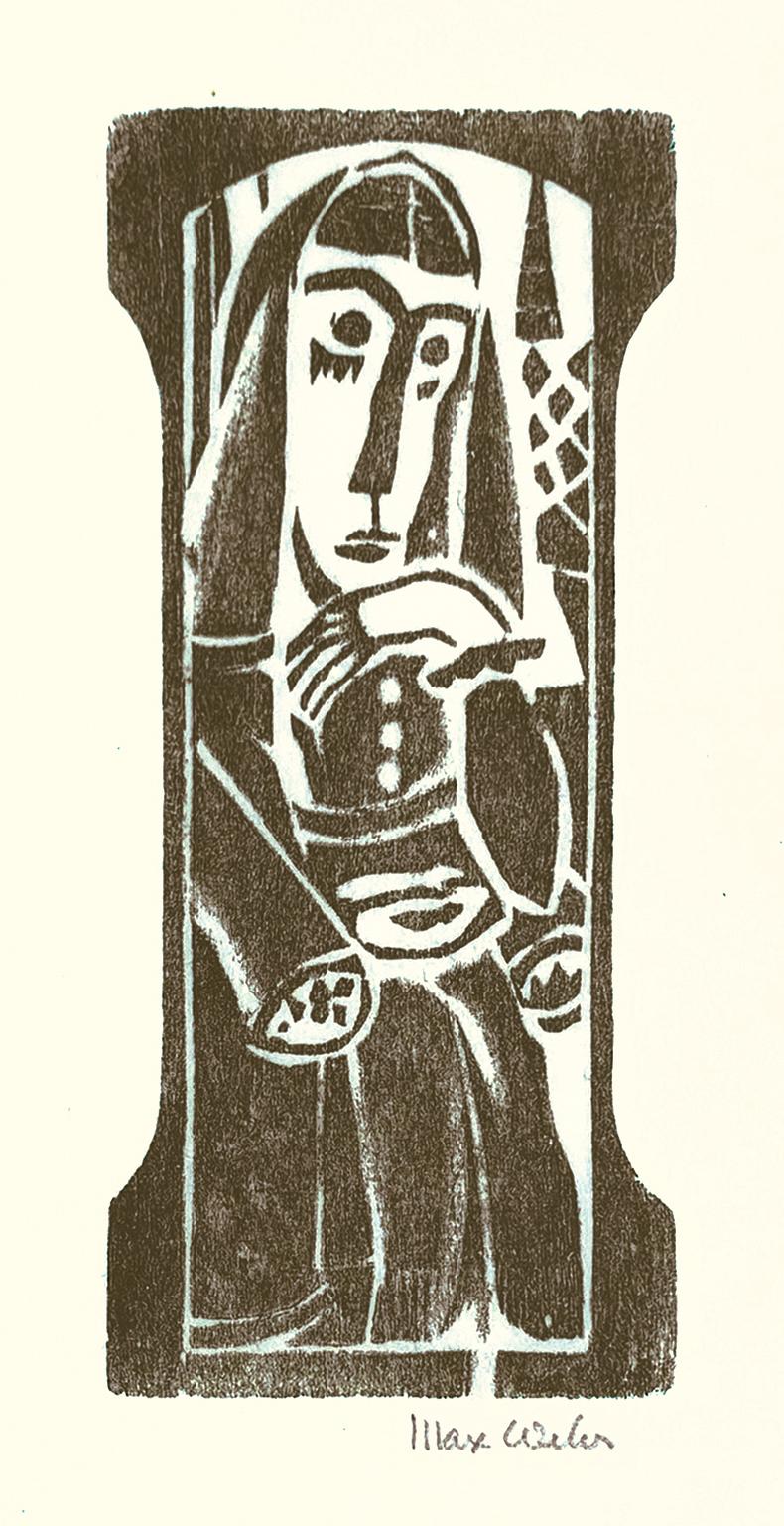 Sitzende Figur" - Amerikanischer Expressionismus