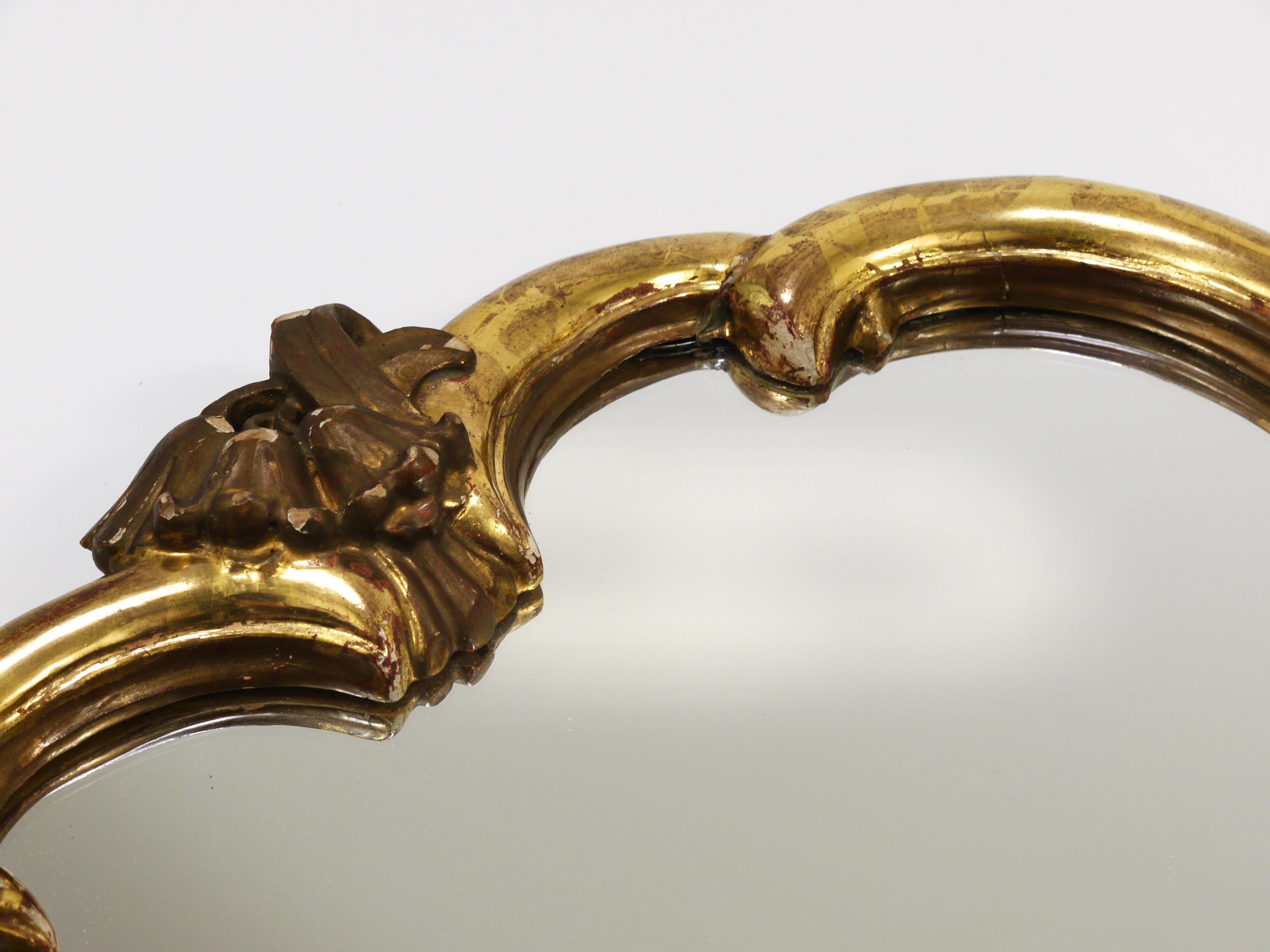 Max Welz Vienna Art Nouveau Handcarved Giltwood Wall Mirror, Austria, 1930s For Sale 7