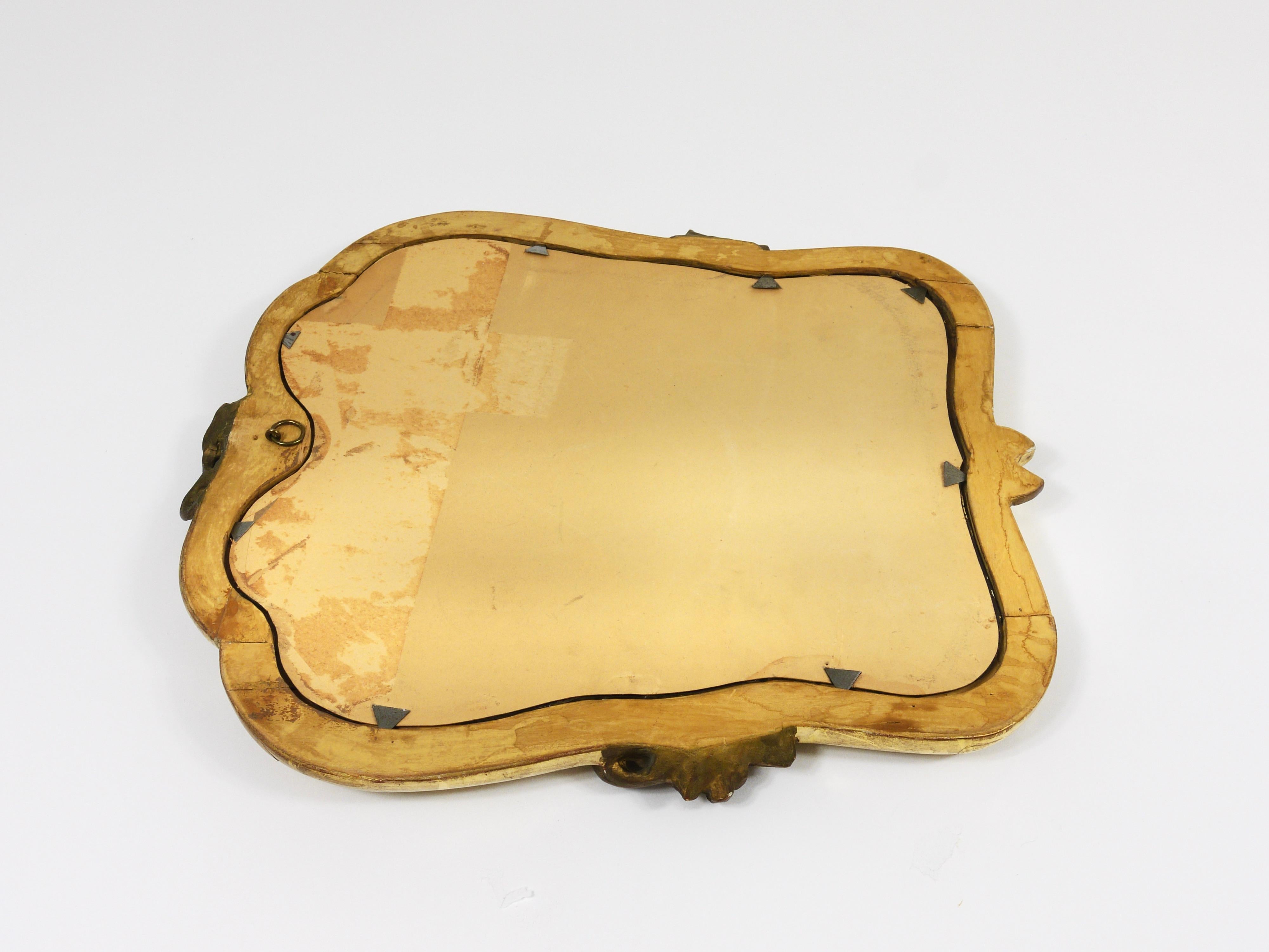 Max Welz Vienna Art Nouveau Handcarved Giltwood Wall Mirror, Austria, 1930s For Sale 14