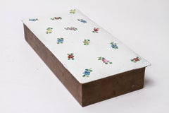 Max Willie Mid-Century Modern Copper, Wood & Enamel Trinket Box