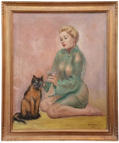  Woman with Her Cat, 1959, Bell, Book and Candle, Kim Novak, Cat, Vintage Erotic