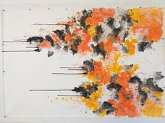 Â« Drips 7 Â» by M.Y., Painting, Acrylic on Canvas