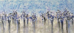 Forêt énigmatique" par M.Y., peinture, acrylique sur toile