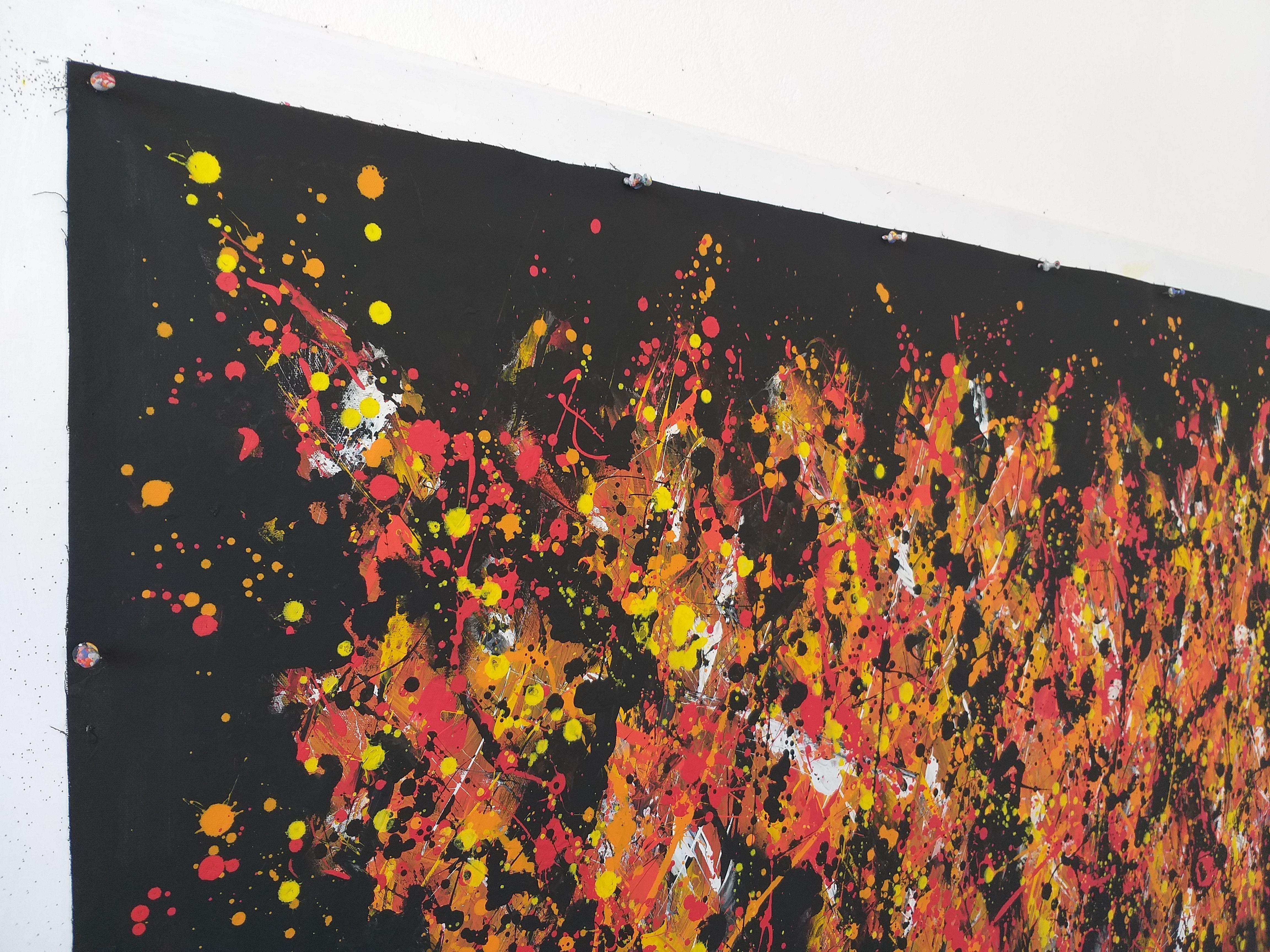 Â« Expression 2 Â» by M.Y., Painting, Acrylic on Canvas For Sale 1
