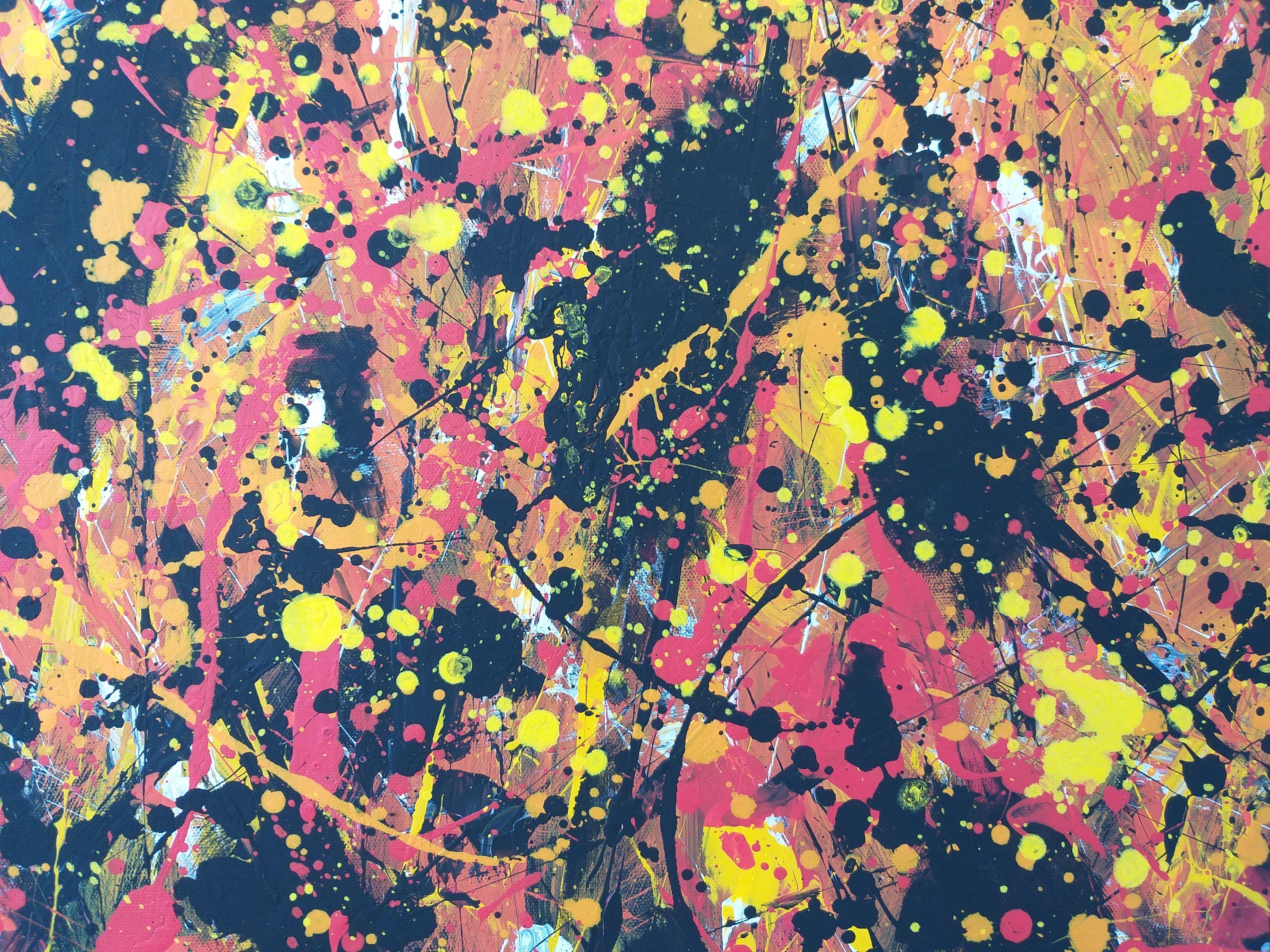 Â« Expression 2 Â» by M.Y., Painting, Acrylic on Canvas For Sale 2