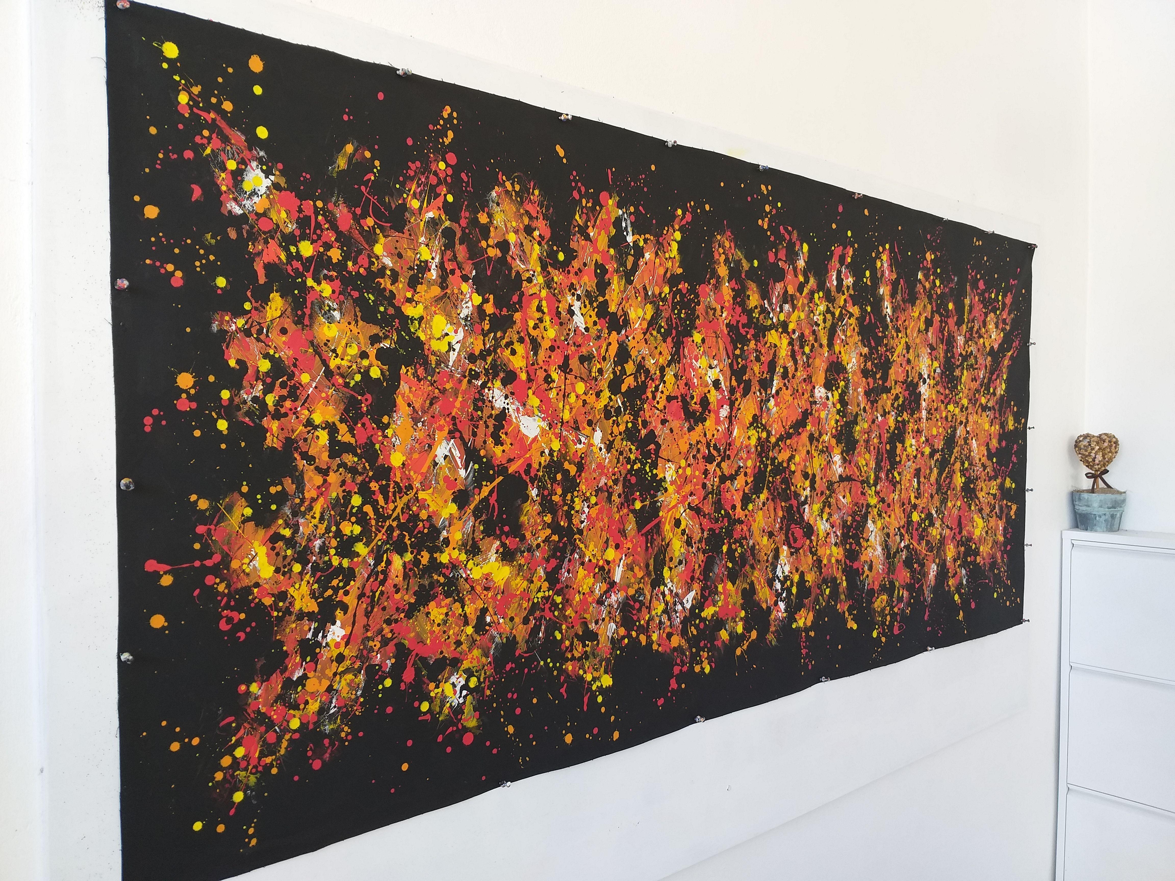 Â« Expression 2 Â» by M.Y., Painting, Acrylic on Canvas For Sale 3