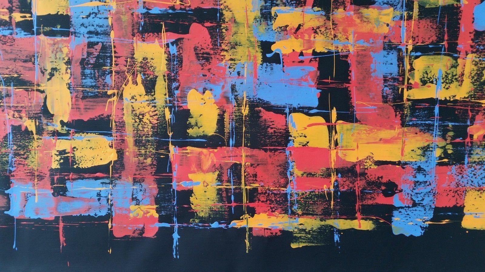 Â« Patchwork 2 Â» by M. Y., Painting, Acrylic on Canvas For Sale 1