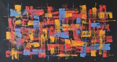 Â« Patchwork 2 Â» by M. Y., Painting, Acrylic on Canvas