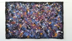 Pittura astratta acrilica su tela di M.Y., Pittura, Acrilico su Tela