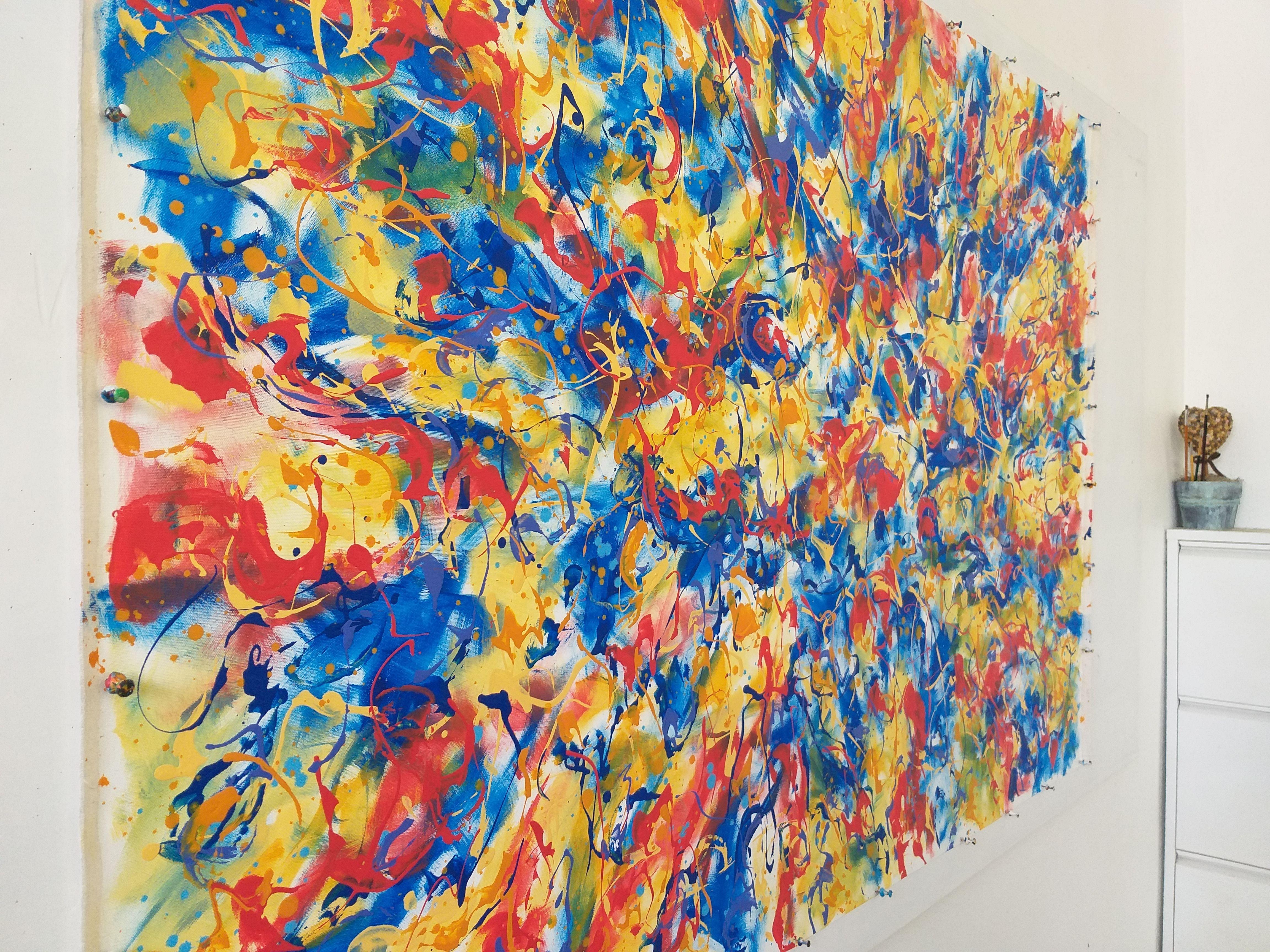 CHEMY 2 von M.Y., Gemälde, Acryl auf Leinwand (Abstrakter Expressionismus), Painting, von Max Yaskin