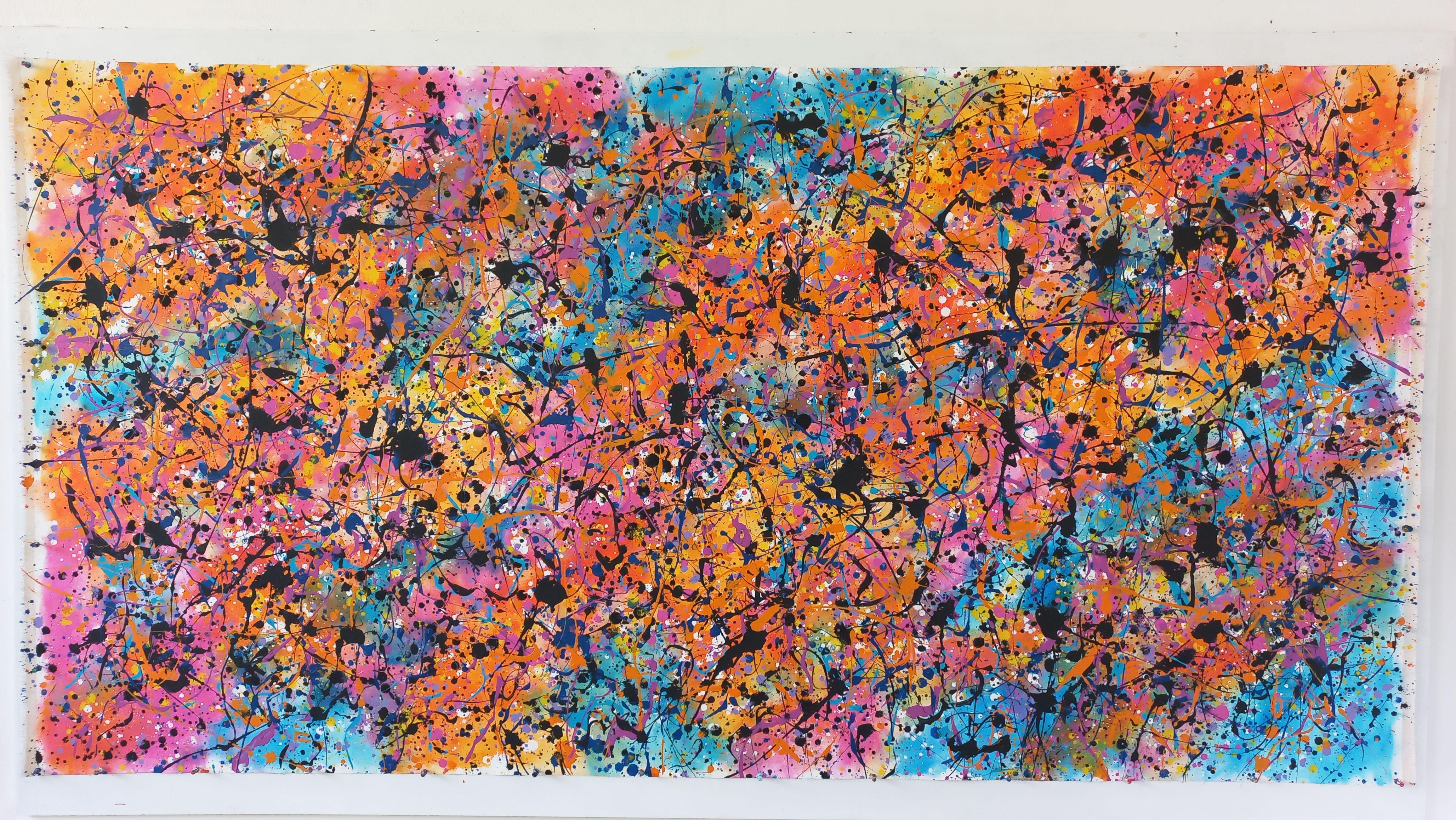 Celebrity 2 von M.Y., Gemälde, Acryl auf Leinwand (Abstrakter Expressionismus), Painting, von Max Yaskin